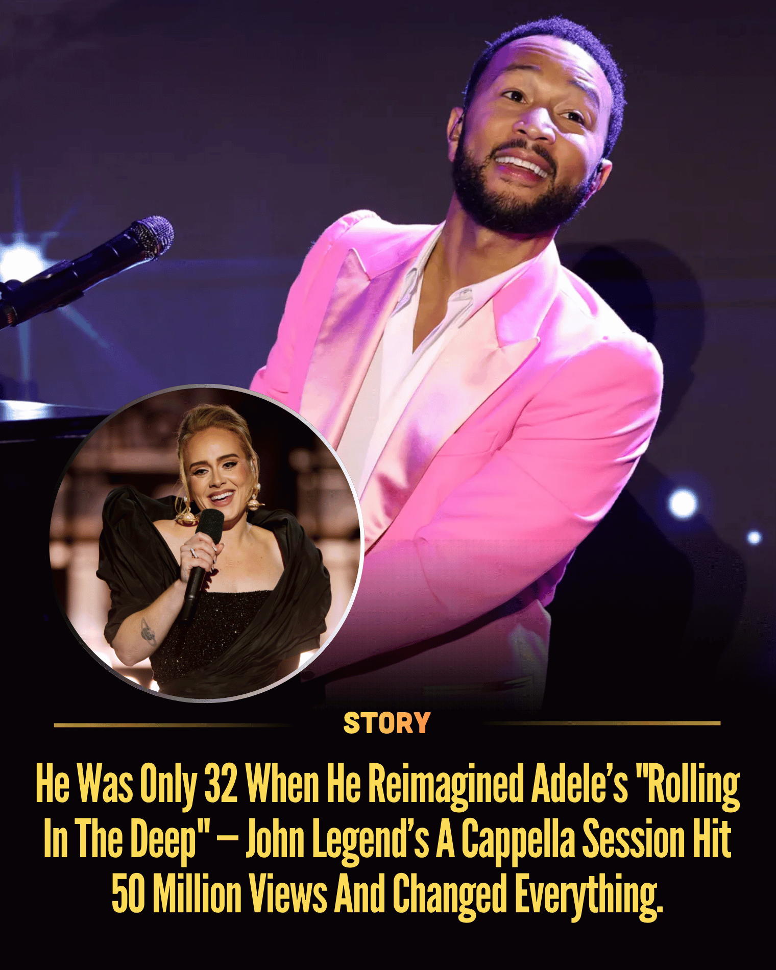He Was Only 32 When He Reimagined Adele’s “Rolling In The Deep” — John Legend’s A Cappella Session Hit 50 Million Views And Changed Everything.