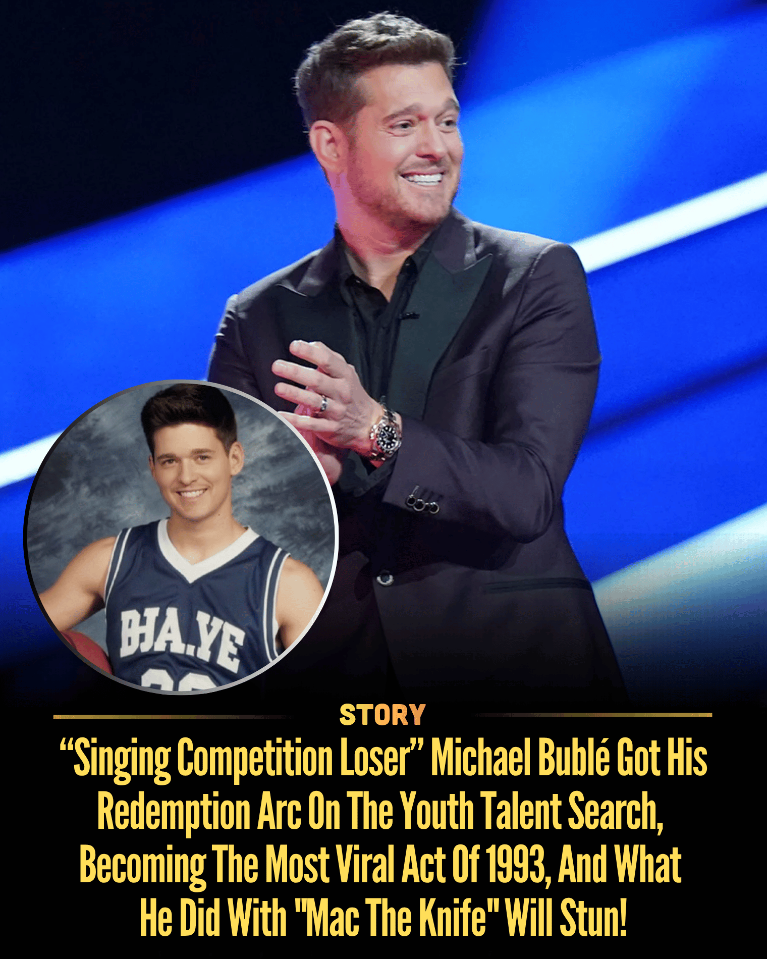 “Singing Competition Loser” Michael Bublé Got His Redemption Arc On The Youth Talent Search, Becoming The Most Viral Act Of 1993, And What He Did With “Mac The Knife” Will Stun!