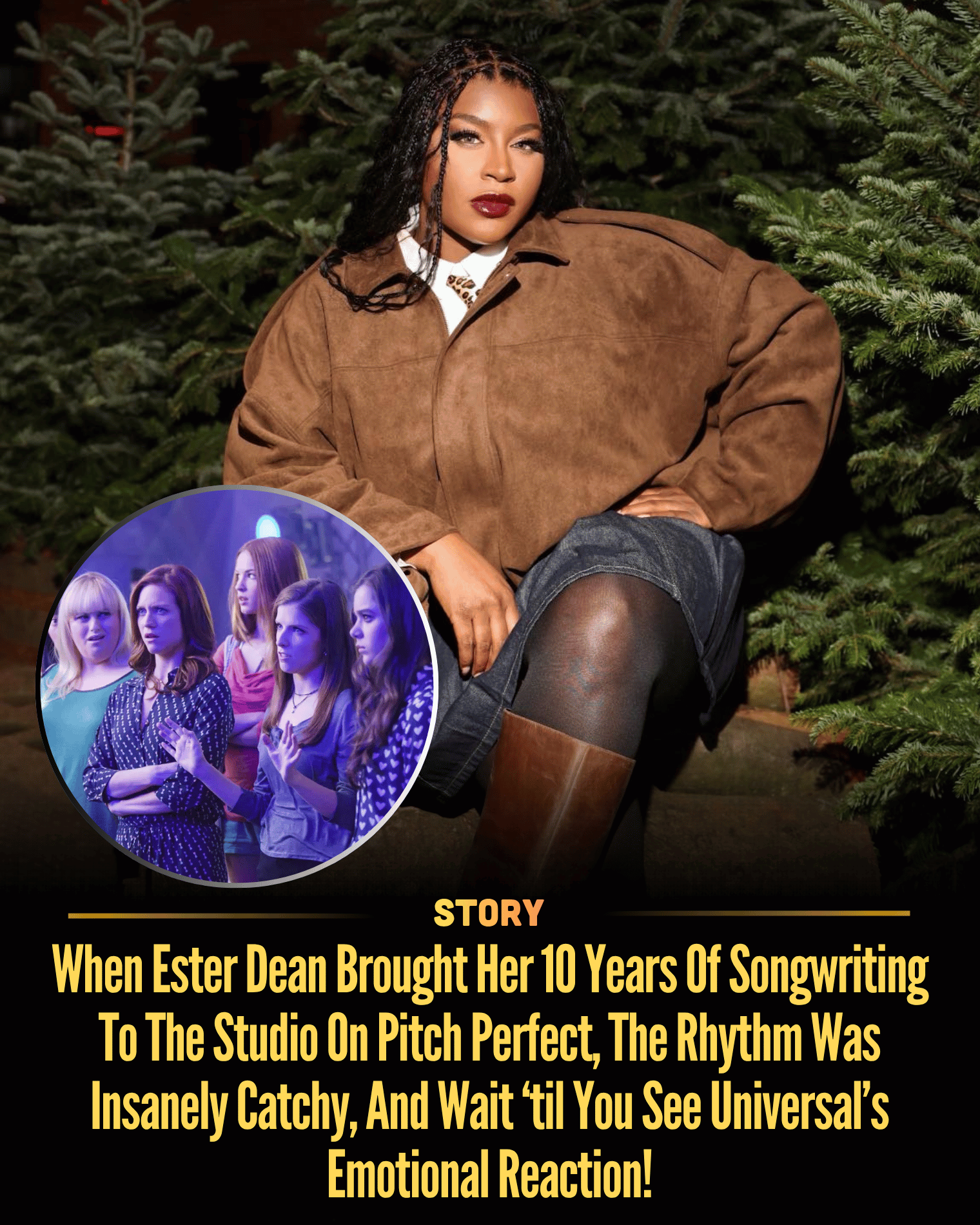 When Ester Dean Brought Her 10 Years Of Songwriting To The Studio On Pitch Perfect, The Rhythm Was Insanely Catchy, And Wait ‘til You See Universal’s Emotional Reaction!