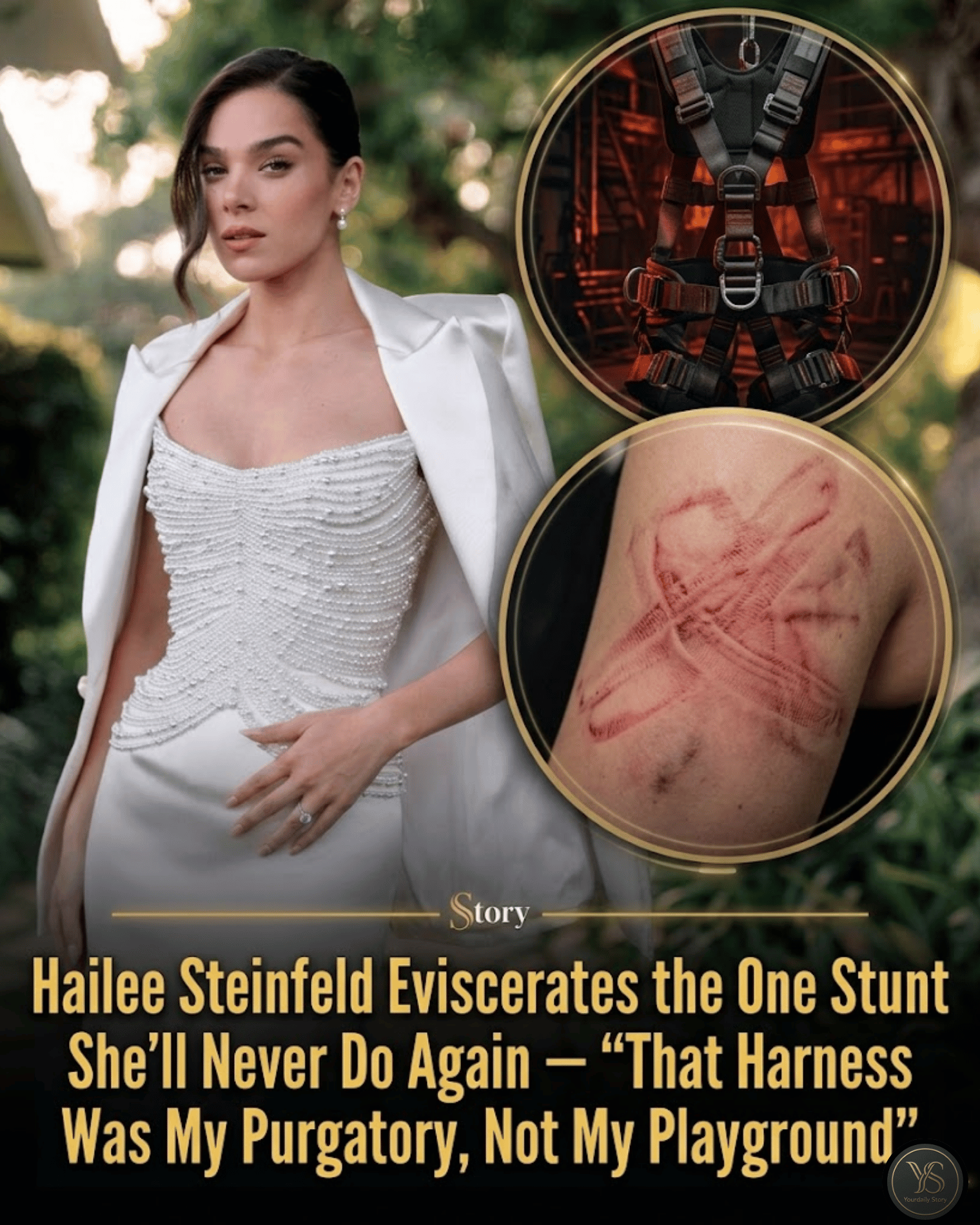 Hailee Steinfeld Eviscerates the One Stunt She’ll Never Do Again — “That Harness Was My Purgatory, Not My Playground”