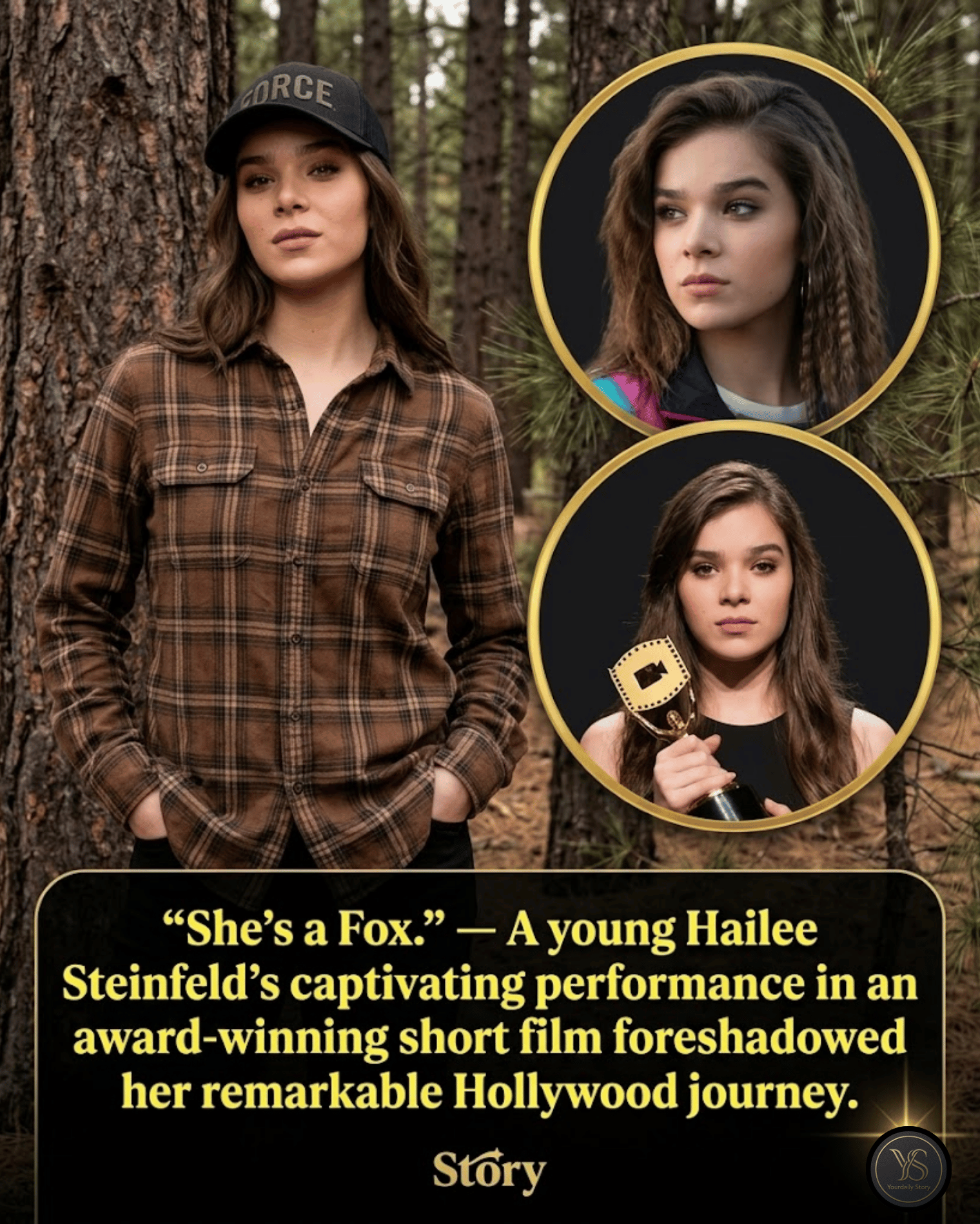 “She’s a Fox.” — A young Hailee Steinfeld’s captivating performance in an award-winning short film foreshadowed her remarkable Hollywood journey.