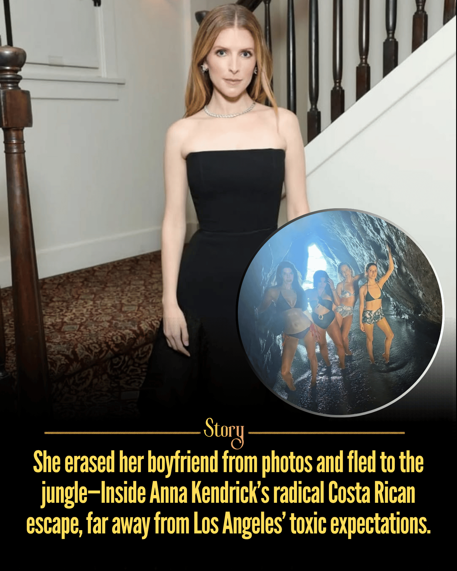 She erased her boyfriend from photos and fled to the jungle—Inside Anna Kendrick’s radical Costa Rican escape, far away from Los Angeles’ toxic expectations.