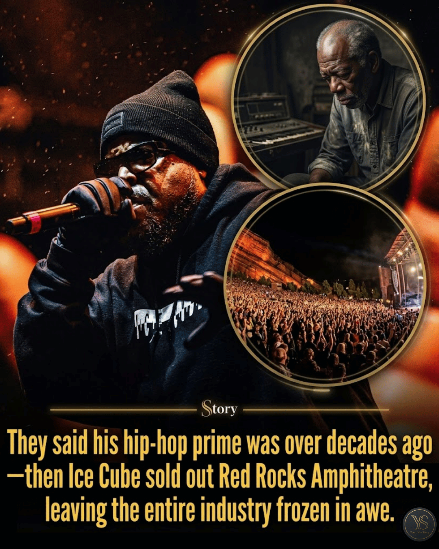 They said his hip-hop prime was over decades ago—then Ice Cube sold out Red Rocks Amphitheatre, leaving the entire industry frozen in awe.