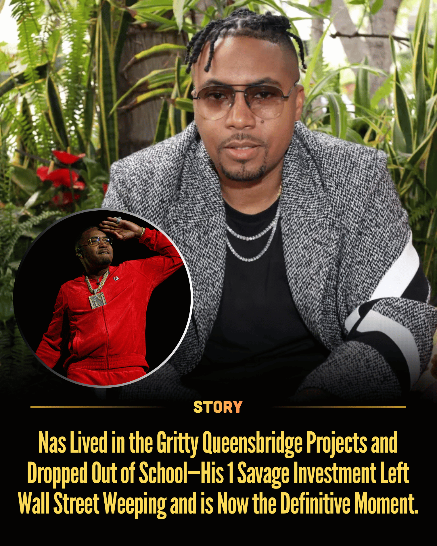 Nas Lived in the Gritty Queensbridge Projects and Dropped Out of School—His 1 Savage Investment Left Wall Street Weeping and is Now the Definitive Moment.