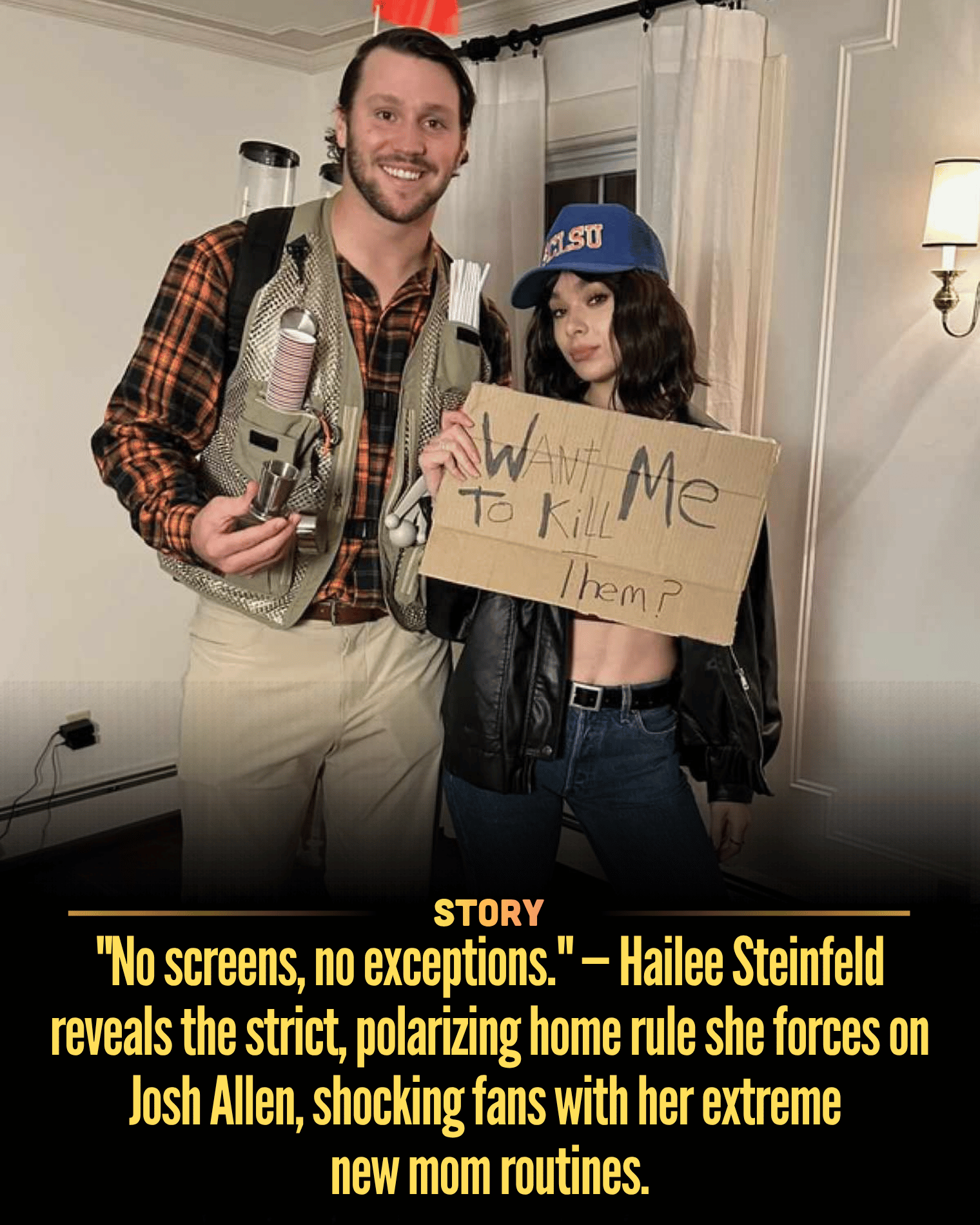 “No screens, no exceptions.” — Hailee Steinfeld reveals the strict, polarizing home rule she forces on Josh Allen, shocking fans with her extreme new mom routines.