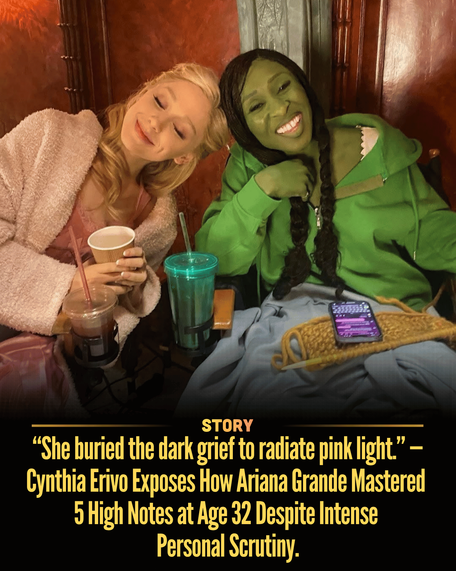 “She buried the dark grief to radiate pink light.” — Cynthia Erivo Exposes How Ariana Grande Mastered 5 High Notes at Age 32 Despite Intense Personal Scrutiny.