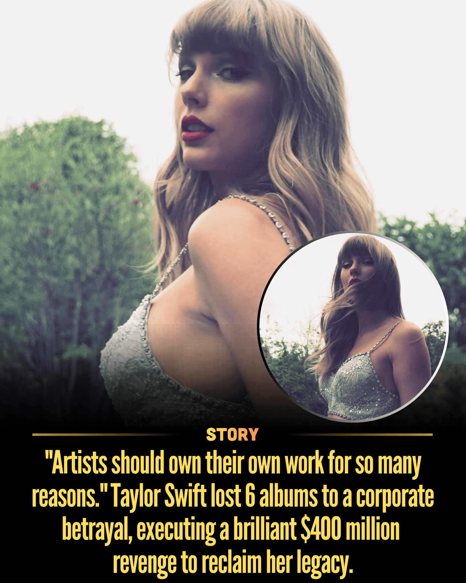 “Artists should own their own work for so many reasons.” Taylor Swift lost 6 albums to a corporate betrayal, executing a brilliant $400 million revenge to reclaim her legacy.