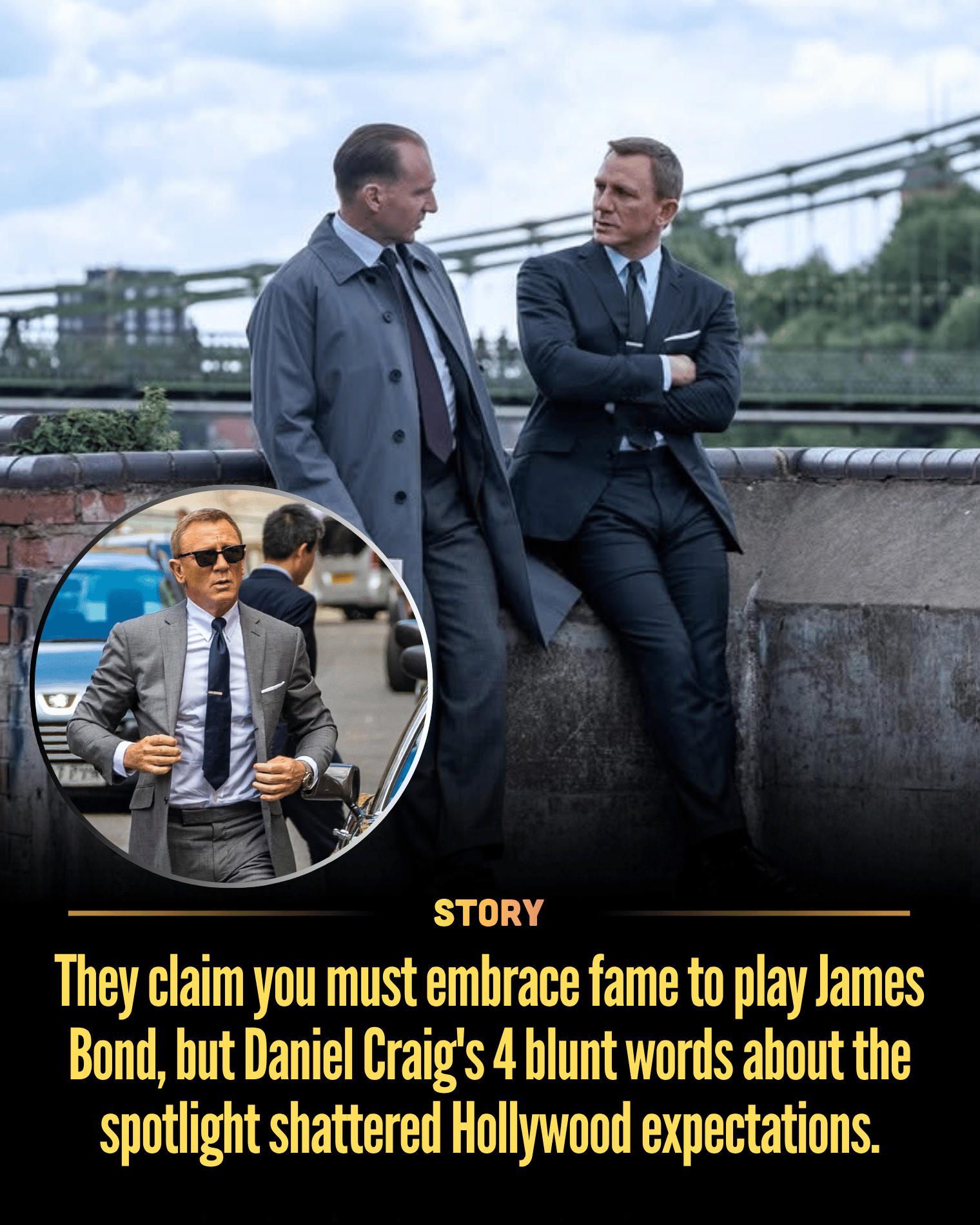 They claim you must embrace fame to play James Bond, but Daniel Craig’s 4 blunt words about the spotlight shattered Hollywood expectations.