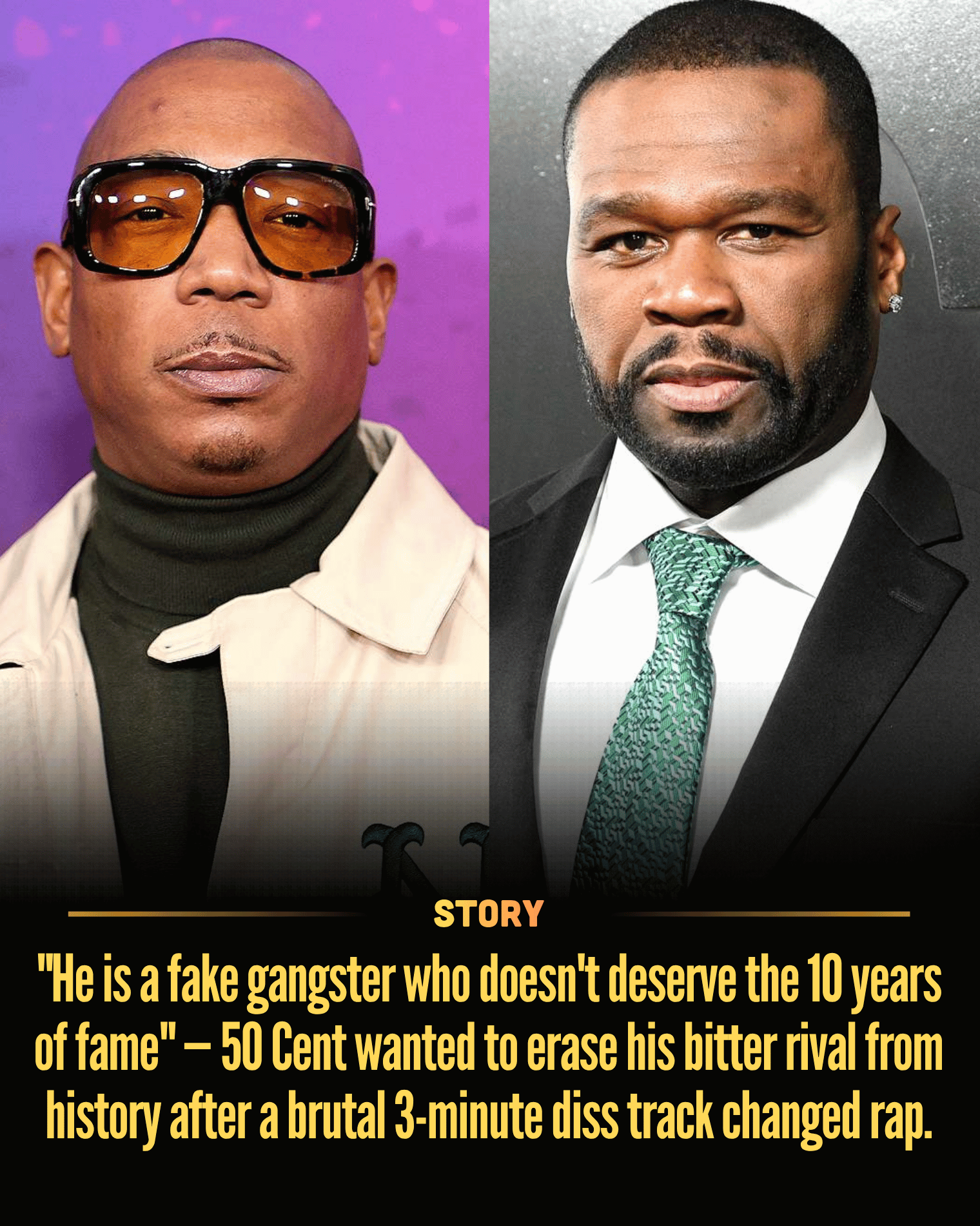 “He is a fake gangster who doesn’t deserve the 10 years of fame” — 50 Cent wanted to erase his bitter rival from history after a brutal 3-minute diss track changed rap.