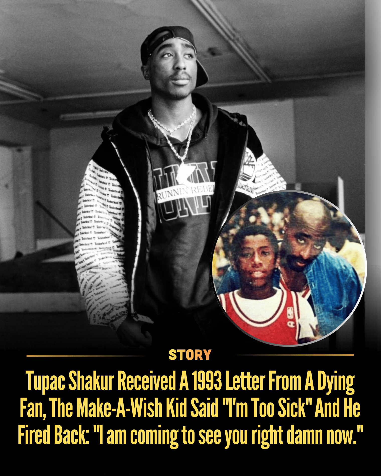 Tupac Shakur Received A 1993 Letter From A Dying Fan, The Make-A-Wish Kid Said “I’m Too Sick” And He Fired Back: “I am coming to see you right damn now.”