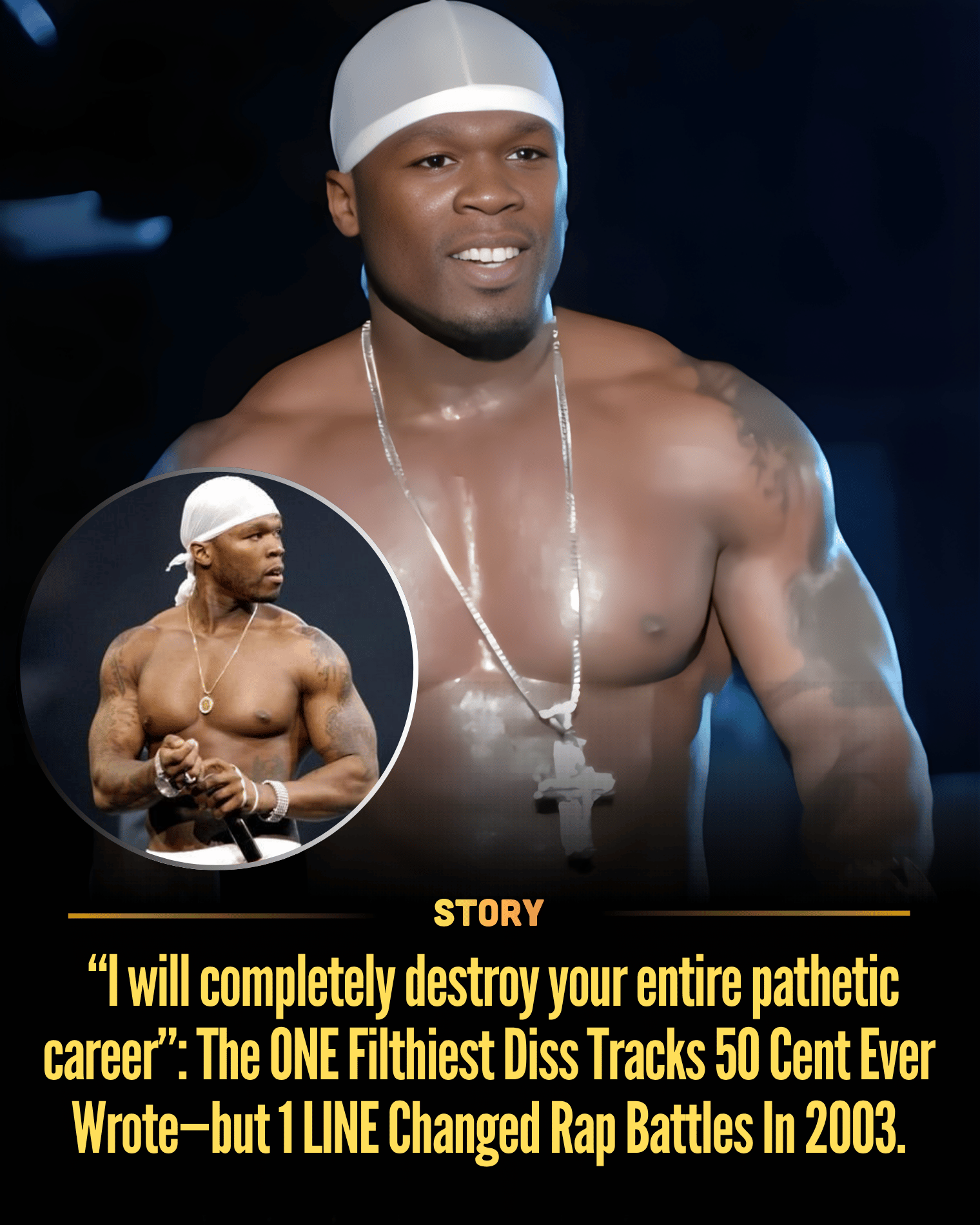“I will completely destroy your entire pathetic career”: The ONE Filthiest Diss Tracks 50 Cent Ever Wrote—but 1 LINE Changed Rap Battles In 2003.