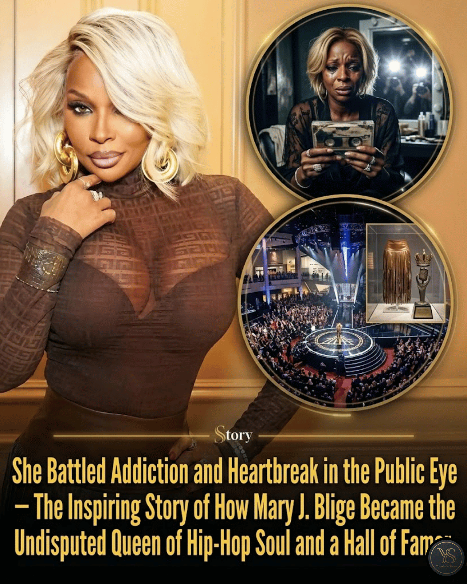 She Battled Addiction and Heartbreak in the Public Eye — The Inspiring Story of How Mary J. Blige Became the Undisputed Queen of Hip-Hop Soul and a Hall of Famer.