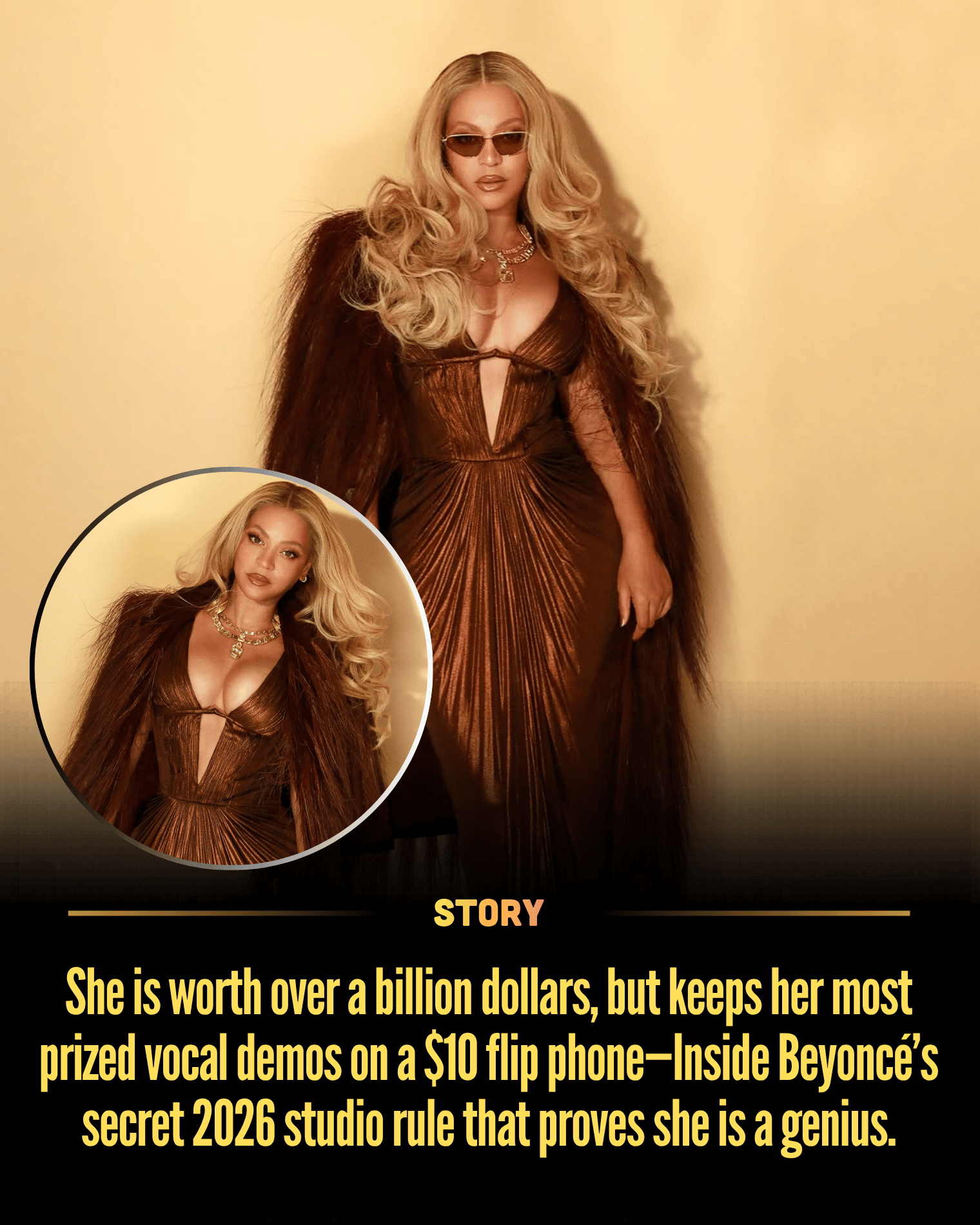 She is worth over a billion dollars, but keeps her most prized vocal demos on a $10 flip phone—Inside Beyoncé’s secret 2026 studio rule that proves she is a genius.