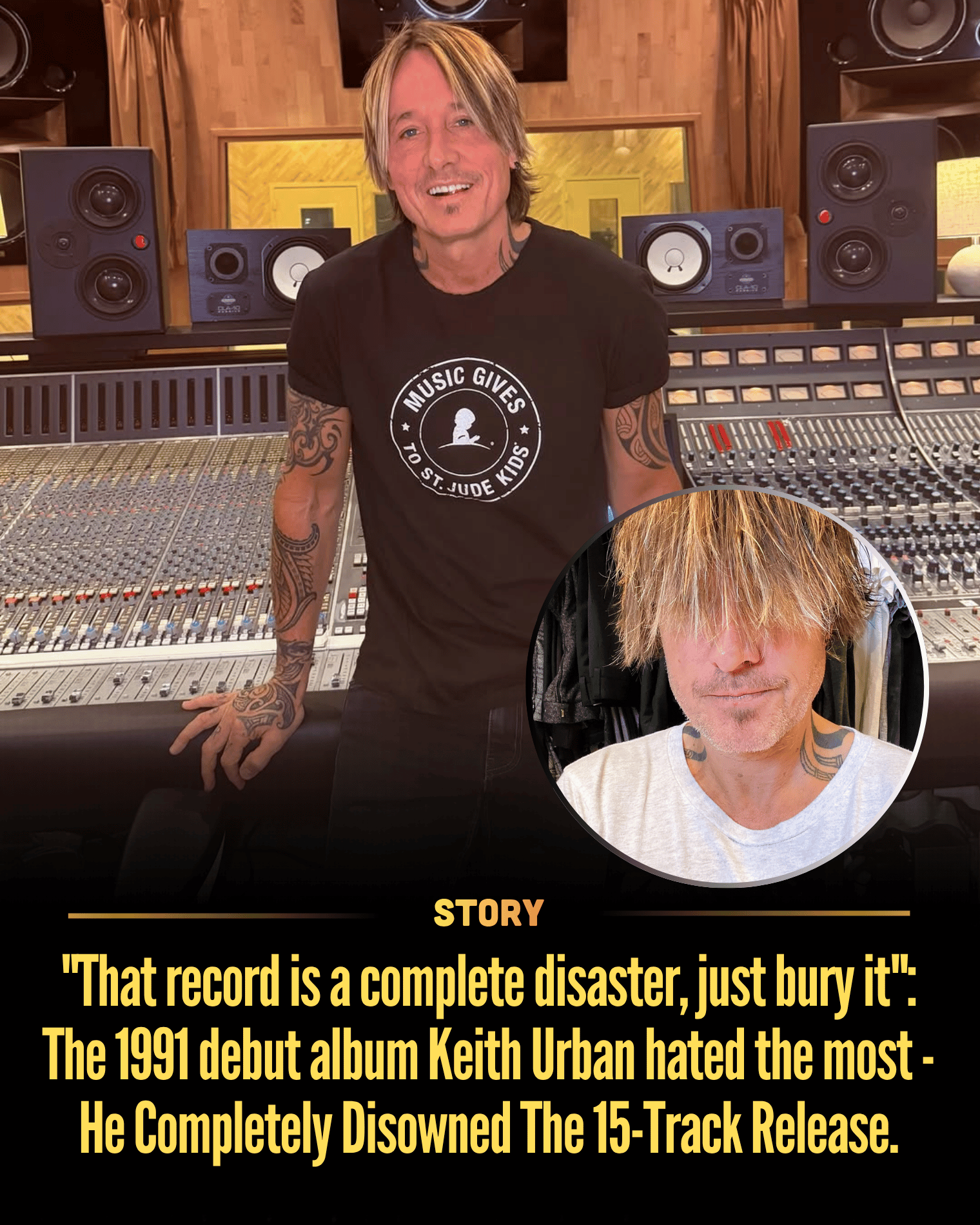 “That record is a complete disaster, just bury it”: The 1991 debut album Keith Urban hated the most – He Completely Disowned The 15-Track Release.