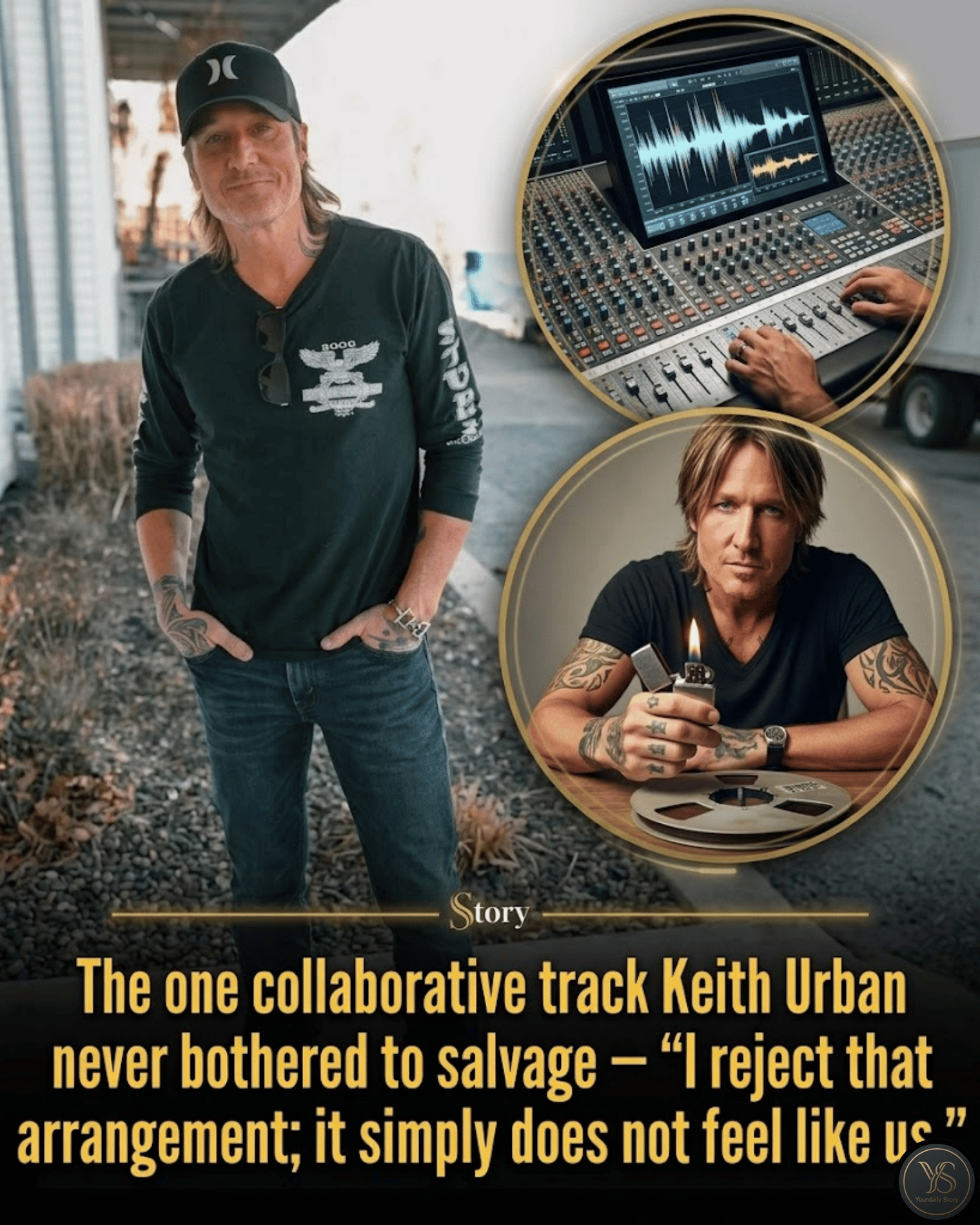 The one collaborative track Keith Urban never bothered to salvage — “I reject that arrangement; it simply does not feel like us.”