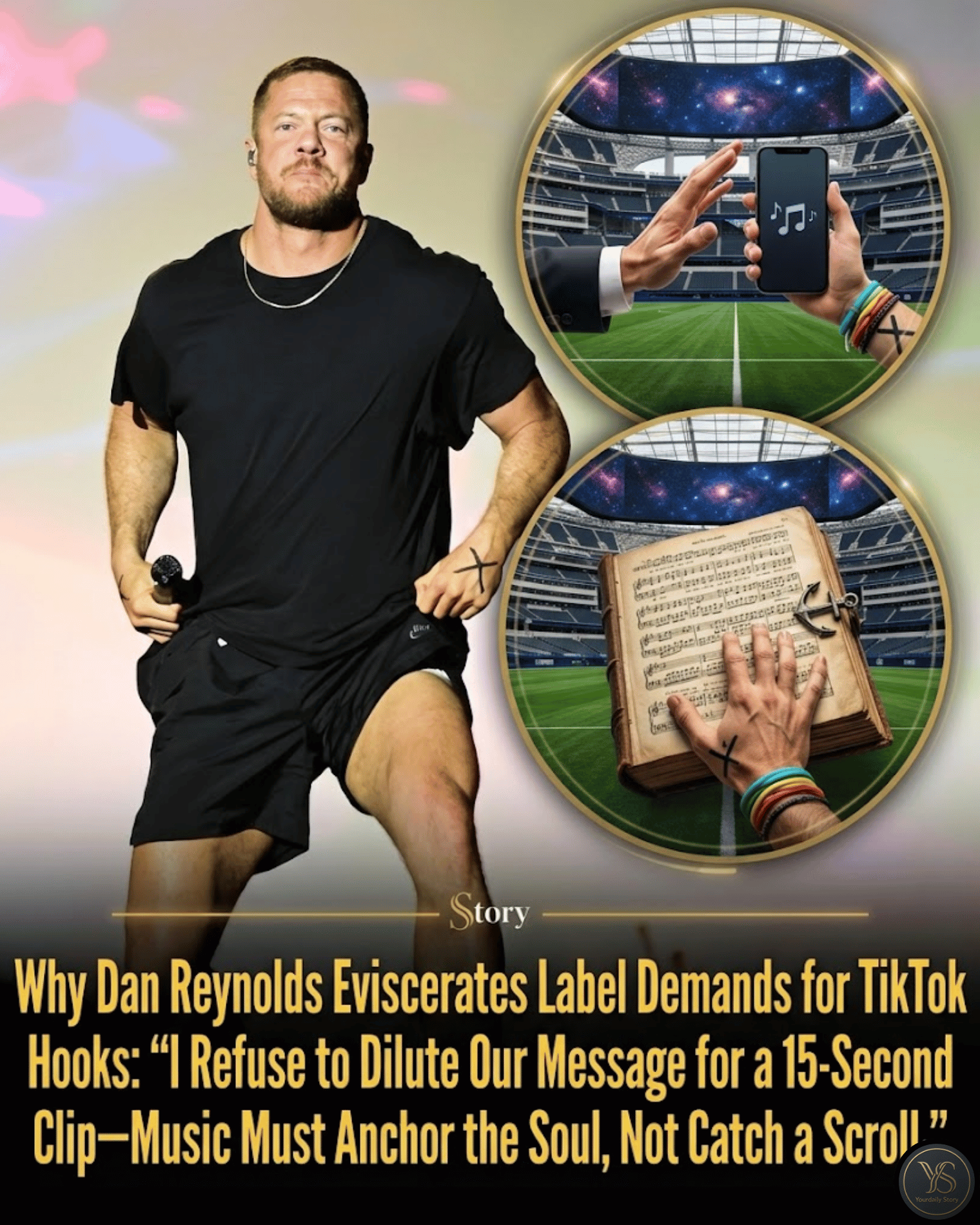 Why Dan Reynolds Eviscerates Label Demands for TikTok Hooks: “I Refuse to Dilute Our Message for a 15-Second Clip—Music Must Anchor the Soul, Not Catch a Scroll.”
