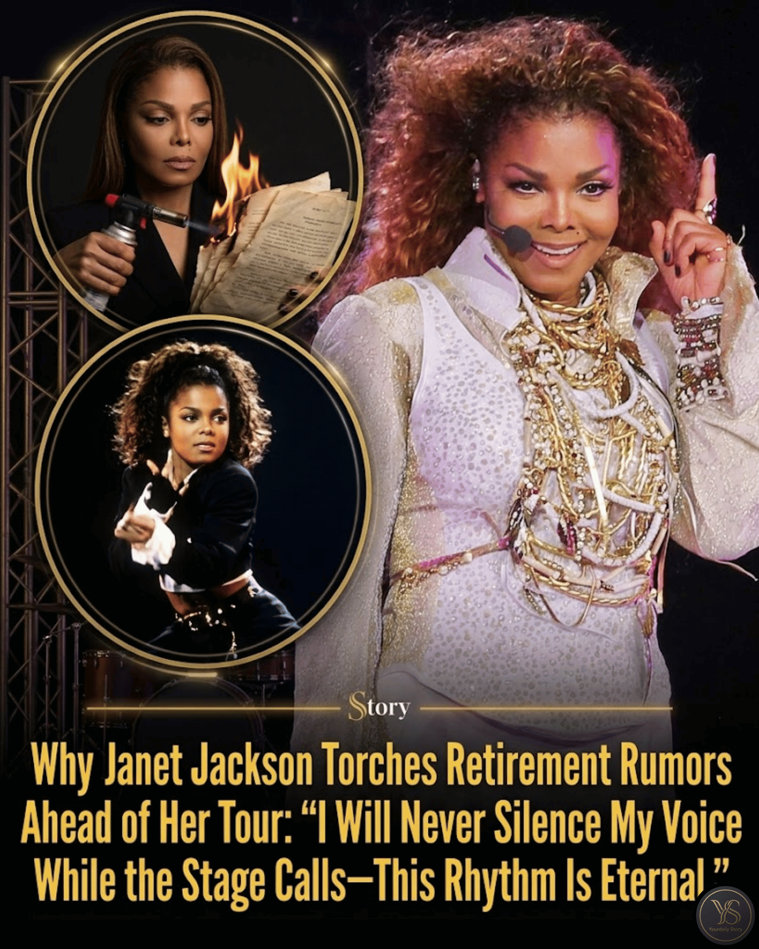 Why Janet Jackson Torches Retirement Rumors Ahead of Her Tour: “I Will Never Silence My Voice While the Stage Calls—This Rhythm Is Eternal.”