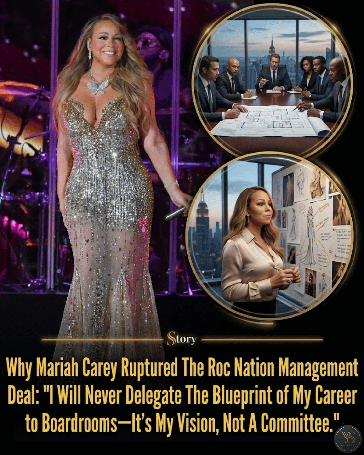 Why Mariah Carey Ruptured The Roc Nation Management Deal: “I Will Never Delegate The Blueprint of My Career to Boardrooms—It’s My Vision, Not A Committee.”