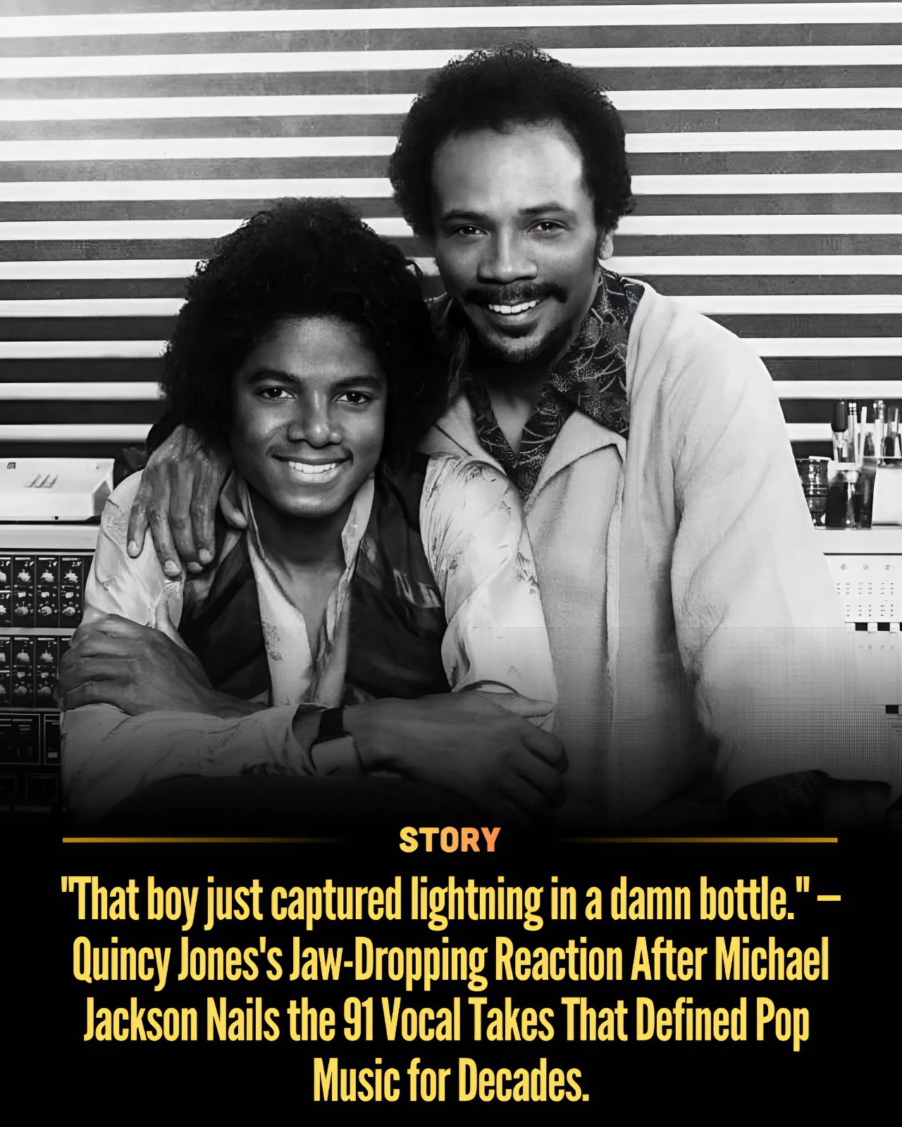 “That boy just captured lightning in a damn bottle.” — Quincy Jones’s Jaw-Dropping Reaction After Michael Jackson Nails the 91 Vocal Takes That Defined Pop Music for Decades.