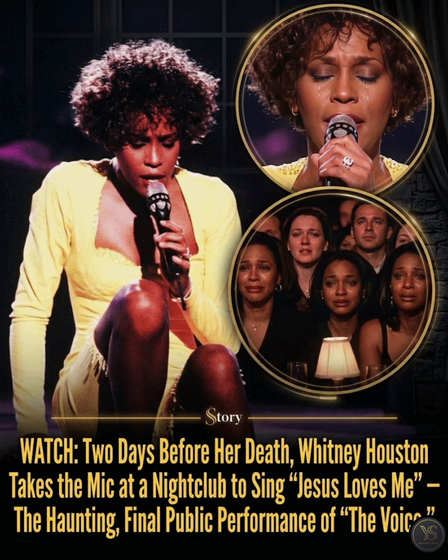 WATCH: Two Days Before Her Death, Whitney Houston Takes the Mic at a Nightclub to Sing “Jesus Loves Me” — The Haunting, Final Public Performance of “The Voice.”