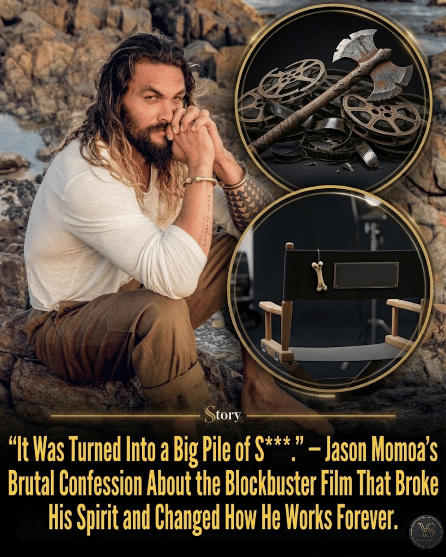 “It Was Turned Into a Big Pile of S***.” — Jason Momoa’s Brutal Confession About the Blockbuster Film That Broke His Spirit and Changed How He Works Forever.