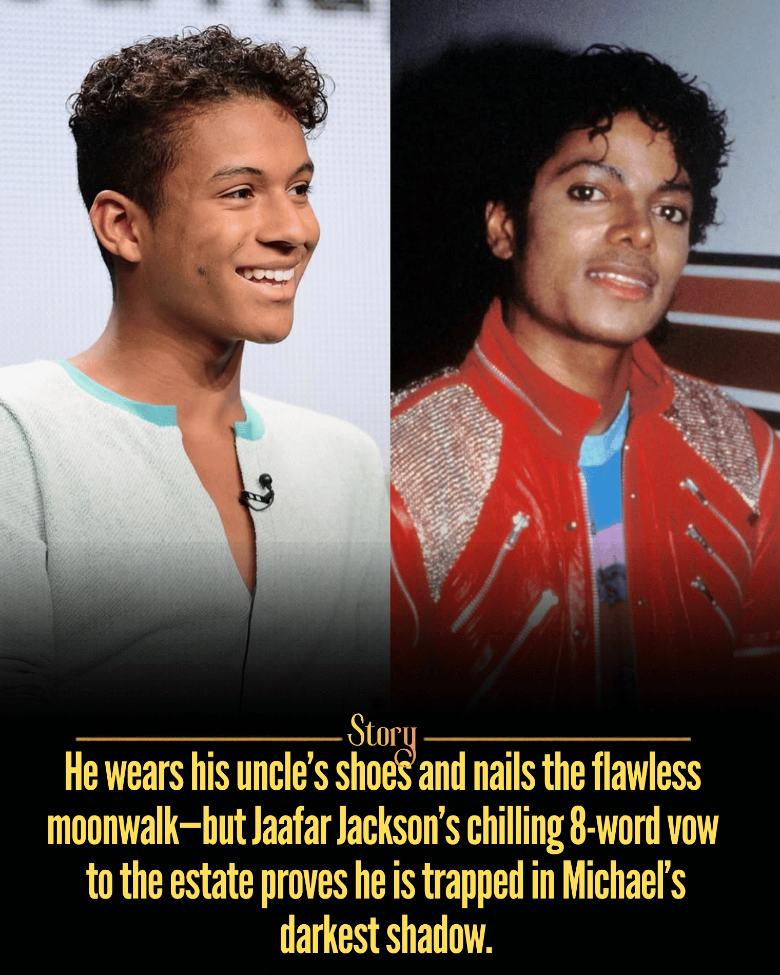 He wears his uncle’s shoes and nails the flawless moonwalk—but Jaafar Jackson’s chilling 8-word vow to the estate proves he is trapped in Michael’s darkest shadow.