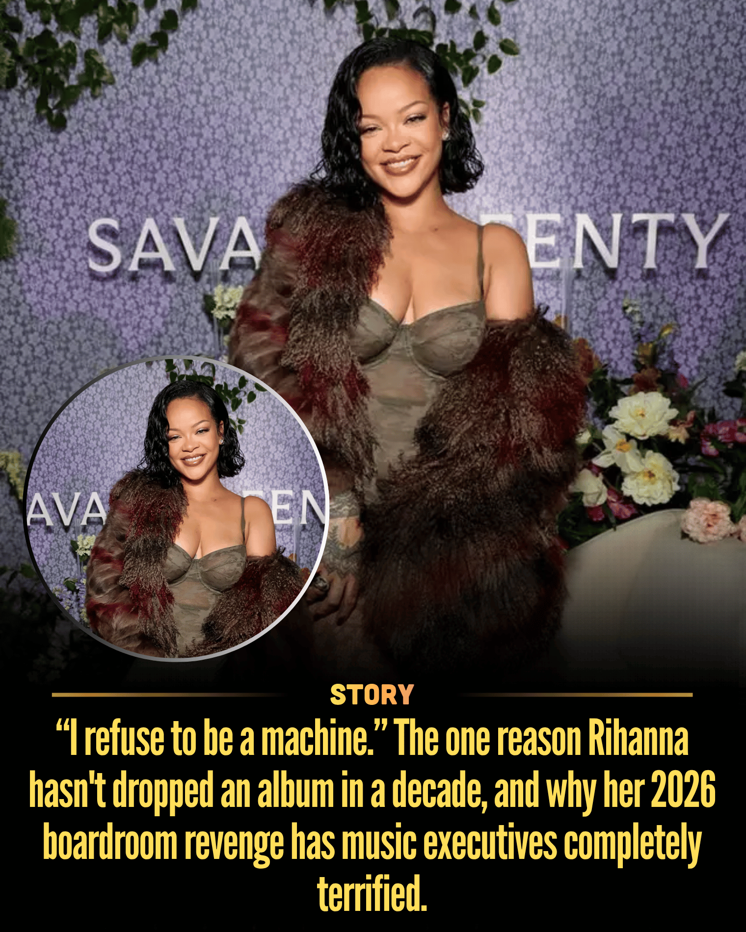 “I refuse to be a machine.” The one reason Rihanna hasn’t dropped an album in a decade, and why her 2026 boardroom revenge has music executives completely terrified.