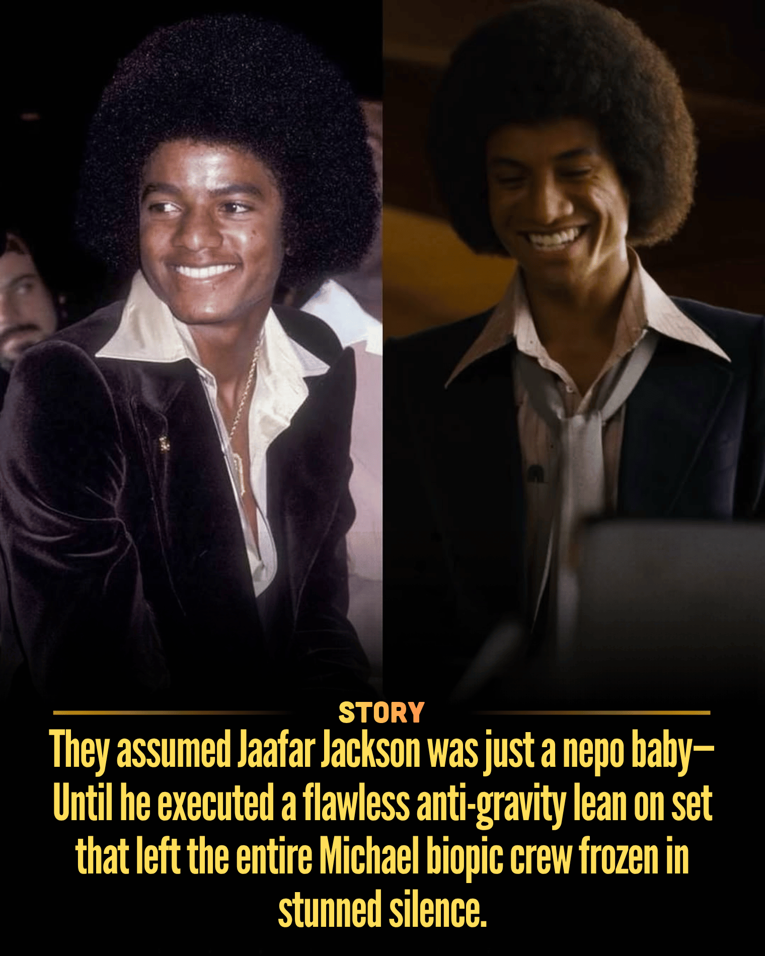 They assumed Jaafar Jackson was just a nepo baby—Until he executed a flawless anti-gravity lean on set that left the entire Michael biopic crew frozen in stunned silence.