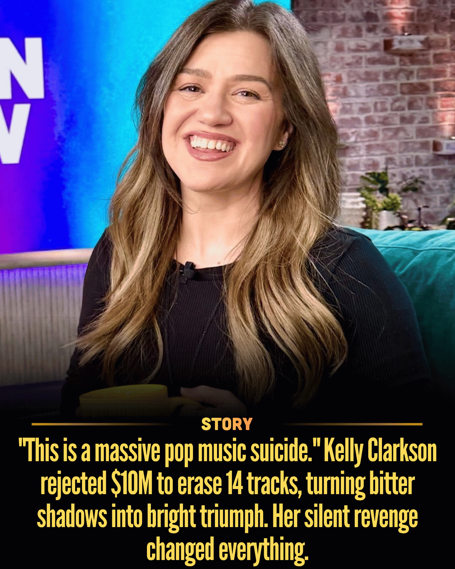 “This is a massive pop music suicide.” Kelly Clarkson rejected $10M to erase 14 tracks, turning bitter shadows into bright triumph. Her silent revenge changed everything.