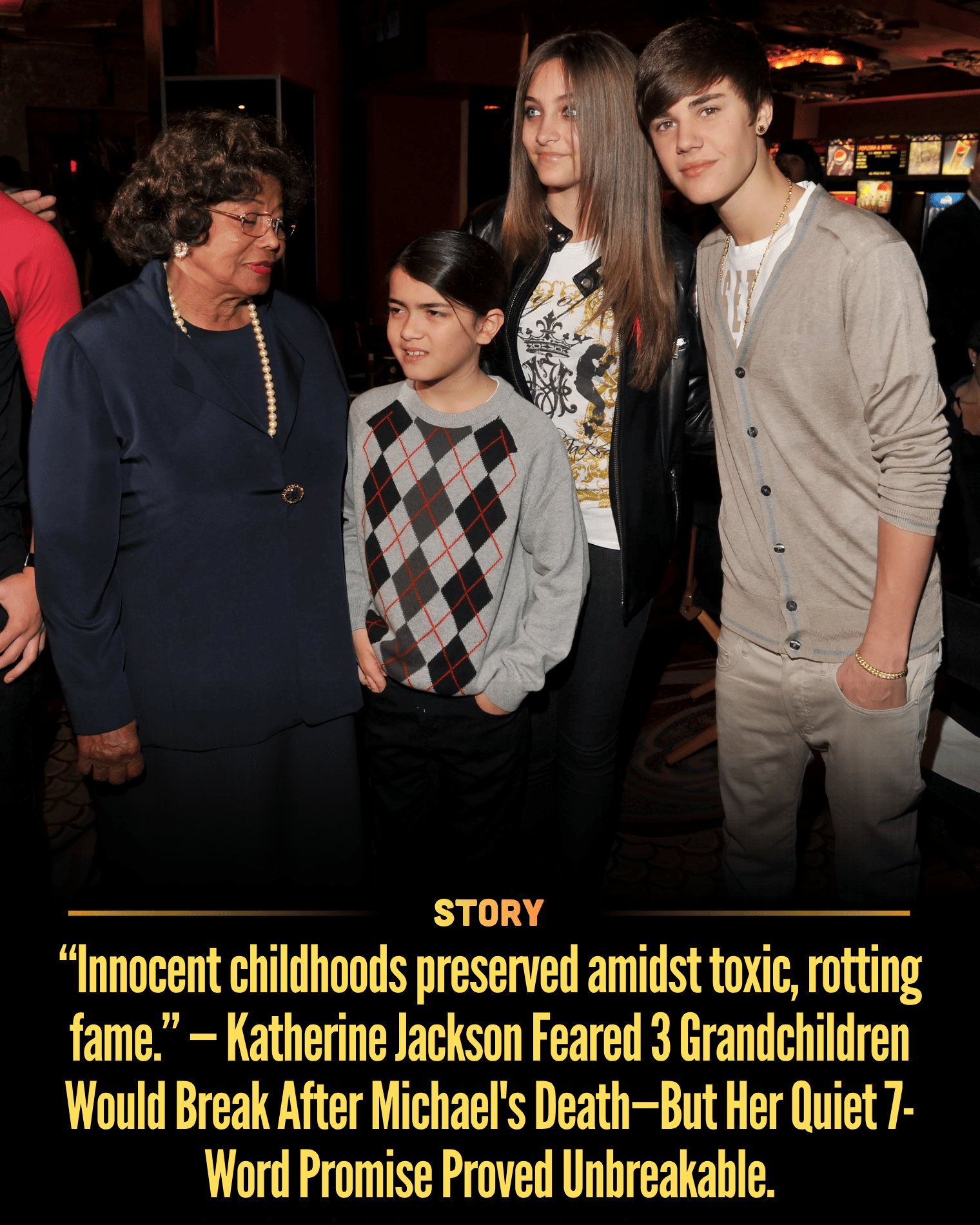 “Innocent childhoods preserved amidst toxic, rotting fame.” — Katherine Jackson Feared 3 Grandchildren Would Break After Michael’s Death—But Her Quiet 7-Word Promise Proved Unbreakable.