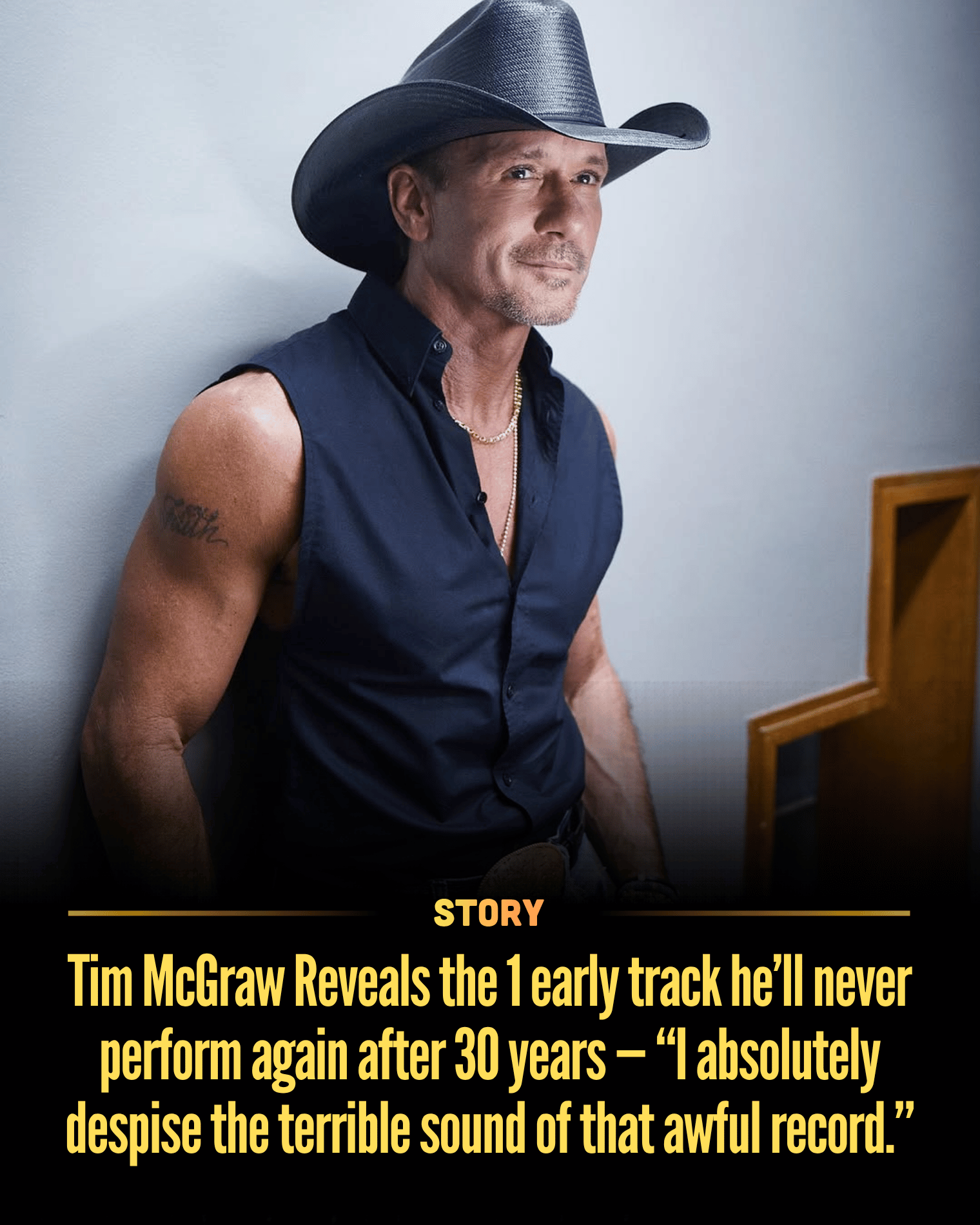 Tim McGraw Reveals the 1 early track he’ll never perform again after 30 years — “I absolutely despise the terrible sound of that awful record.”