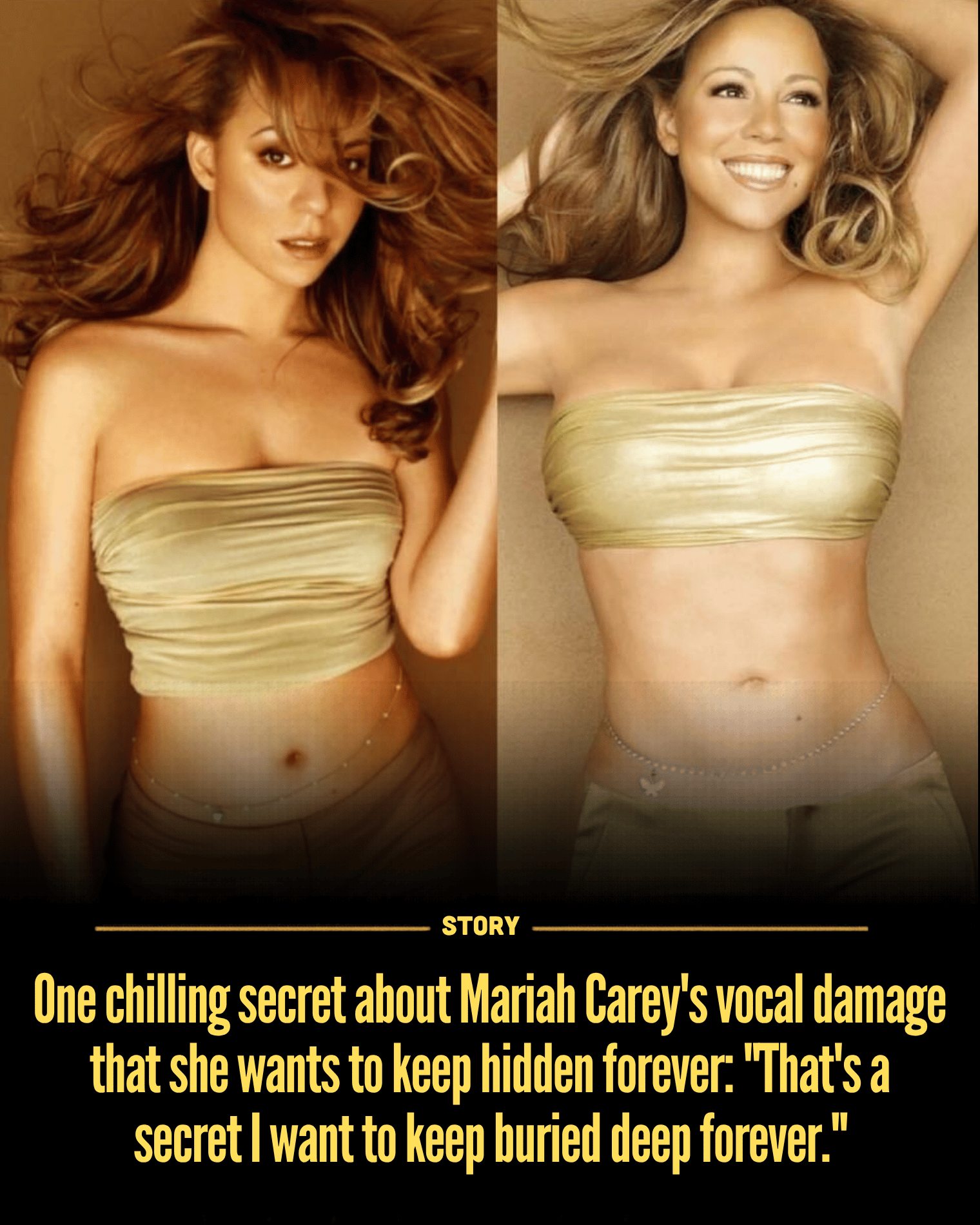 One chilling secret about Mariah Carey’s vocal damage that she wants to keep hidden forever: “That’s a secret I want to keep buried deep forever.”