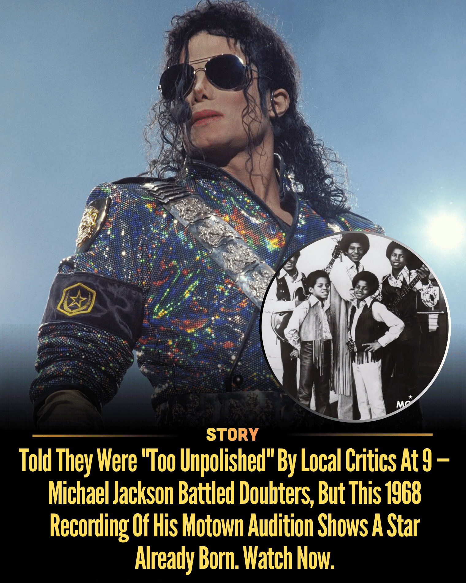 Told They Were “Too Unpolished” By Local Critics At 9 — Michael Jackson Battled Doubters, But This 1968 Recording Of His Motown Audition Shows A Star Already Born. Watch Now.