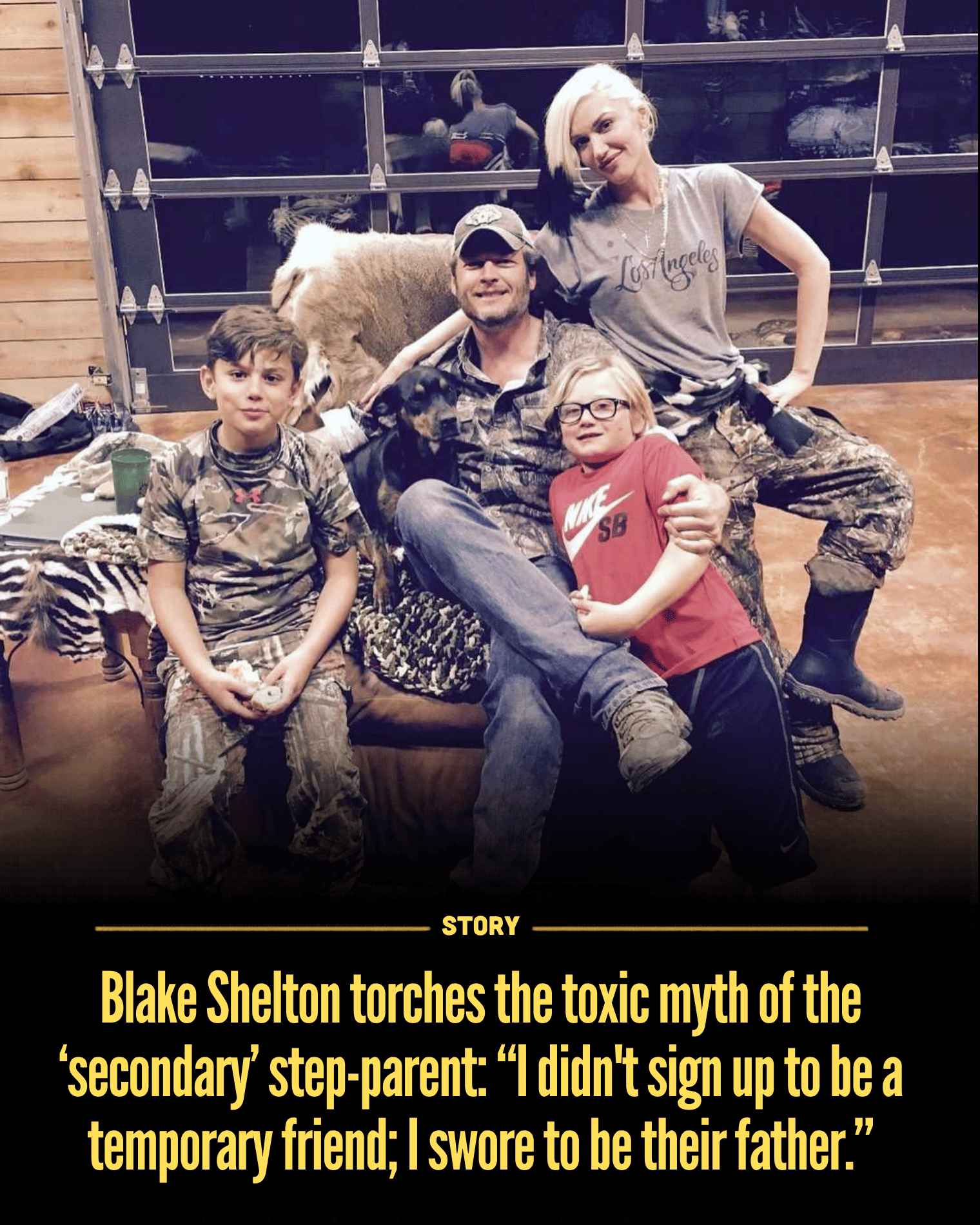 Blake Shelton torches the toxic myth of the ‘secondary’ step-parent: “I didn’t sign up to be a temporary friend; I swore to be their father.”