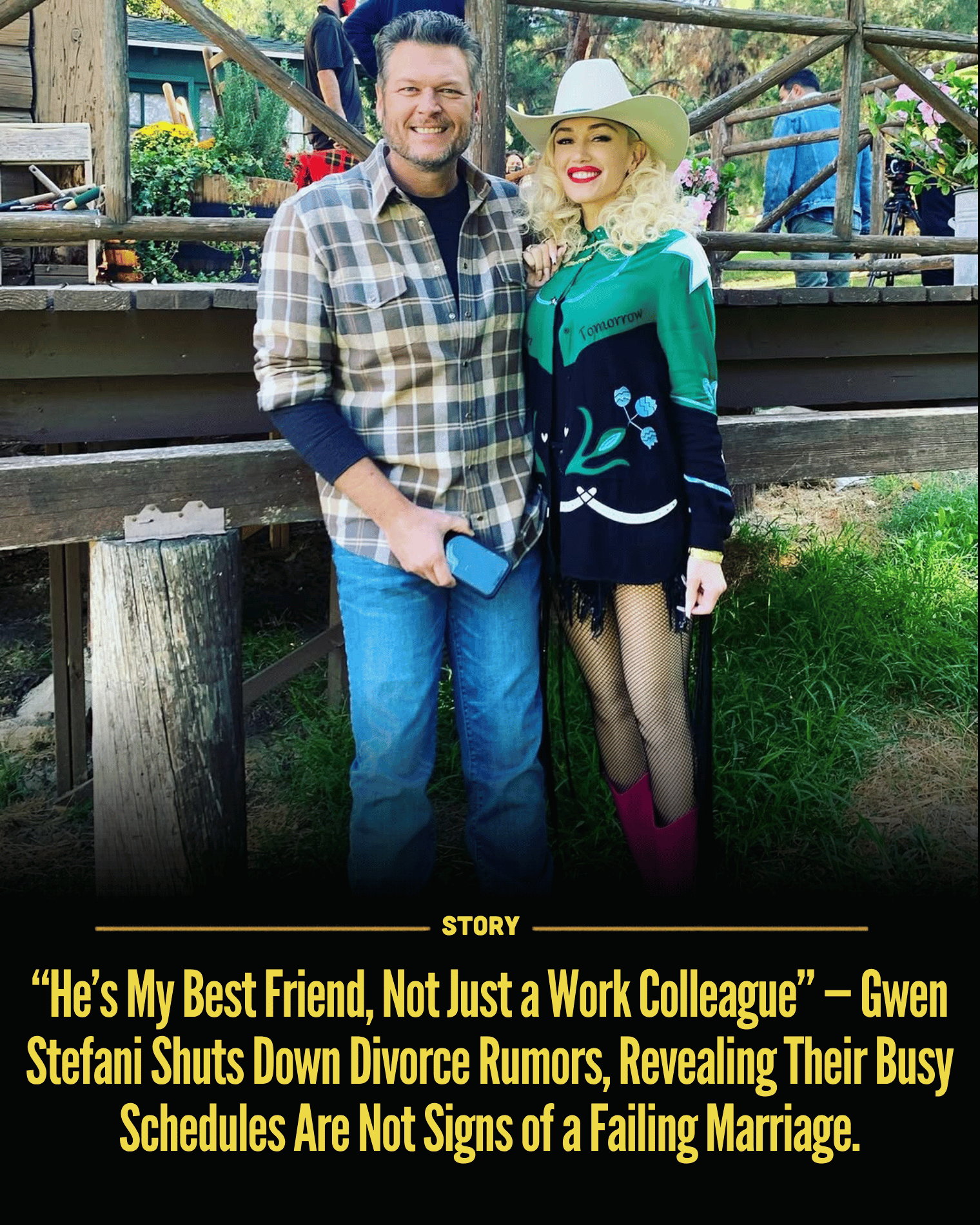 “He’s My Best Friend, Not Just a Work Colleague” — Gwen Stefani Shuts Down Divorce Rumors, Revealing Their Busy Schedules Are Not Signs of a Failing Marriage.