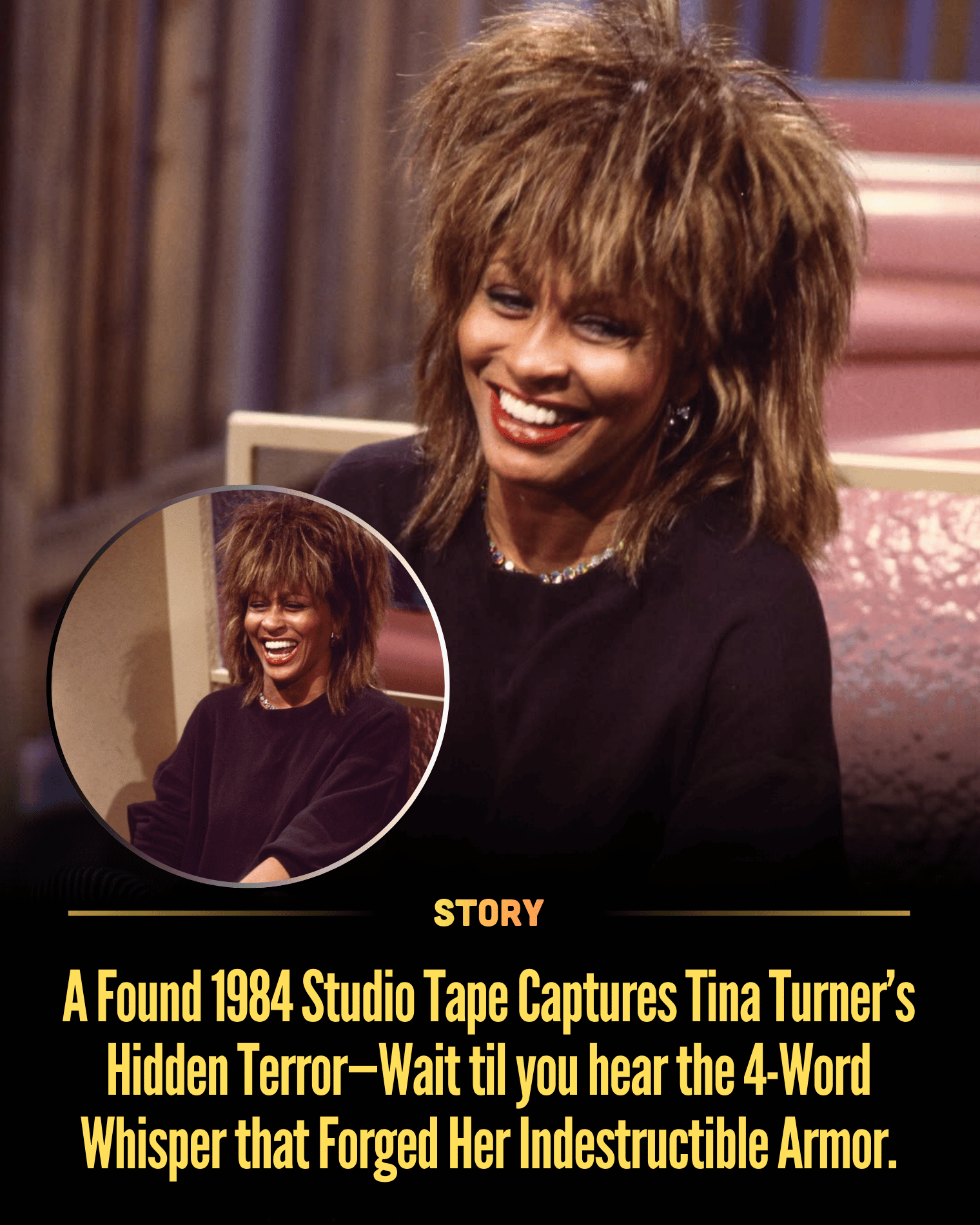 A Found 1984 Studio Tape Captures Tina Turner’s Hidden Terror—Wait til you hear the 4-Word Whisper that Forged Her Indestructible Armor.