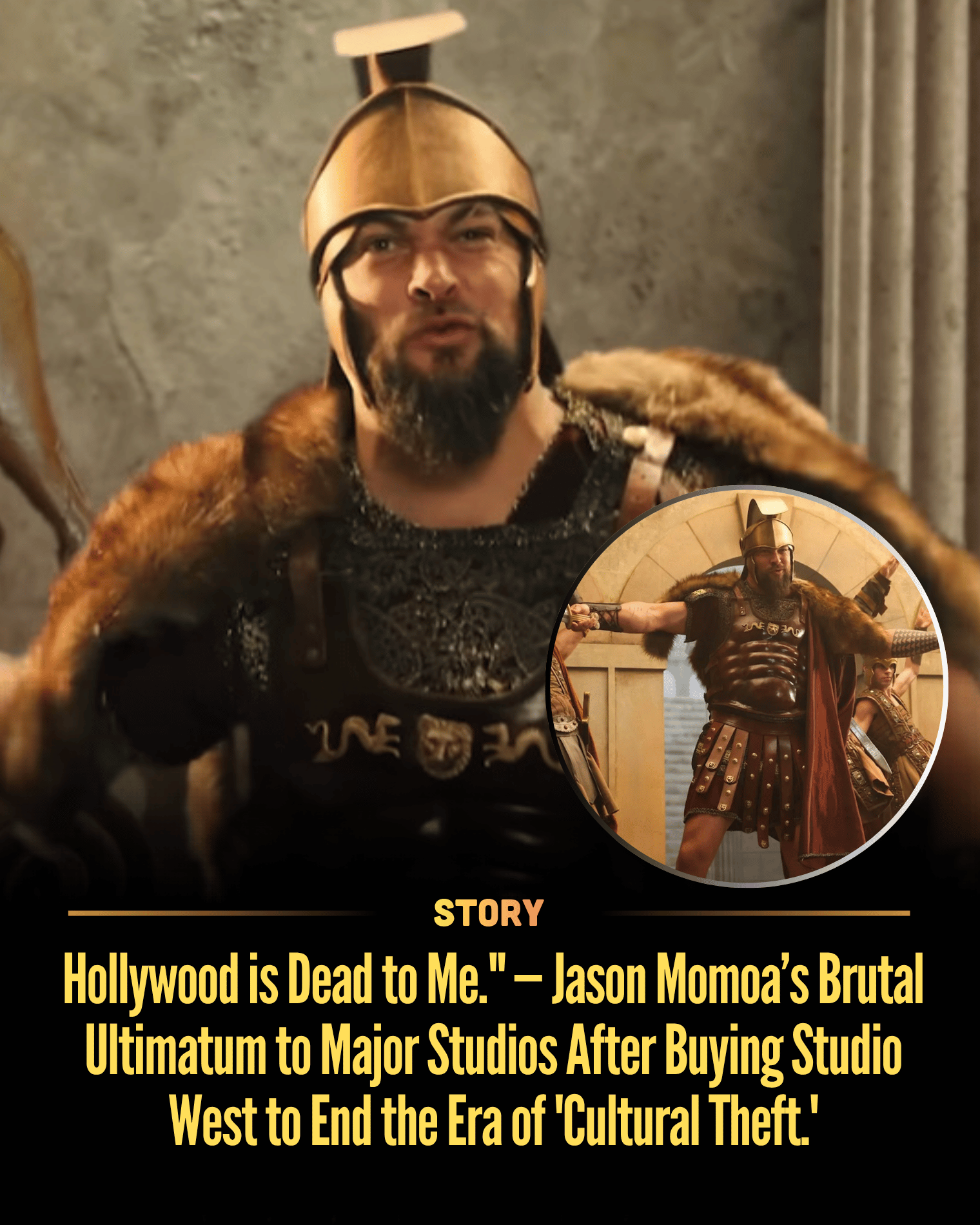 Hollywood is Dead to Me.” — Jason Momoa’s Brutal Ultimatum to Major Studios After Buying Studio West to End the Era of ‘Cultural Theft.’