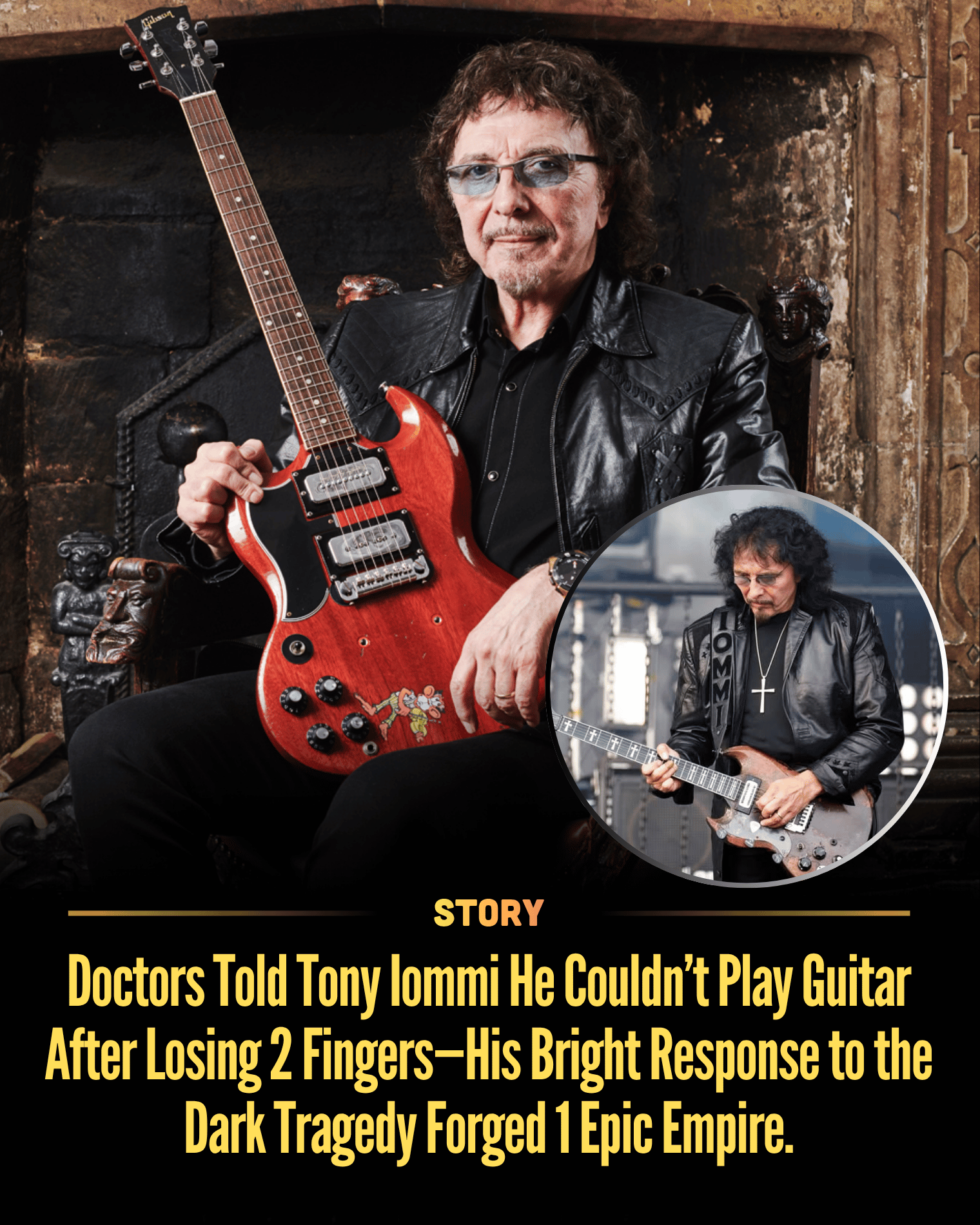 Doctors Told Tony Iommi He Couldn’t Play Guitar After Losing 2 Fingers—His Bright Response to the Dark Tragedy Forged 1 Epic Empire.