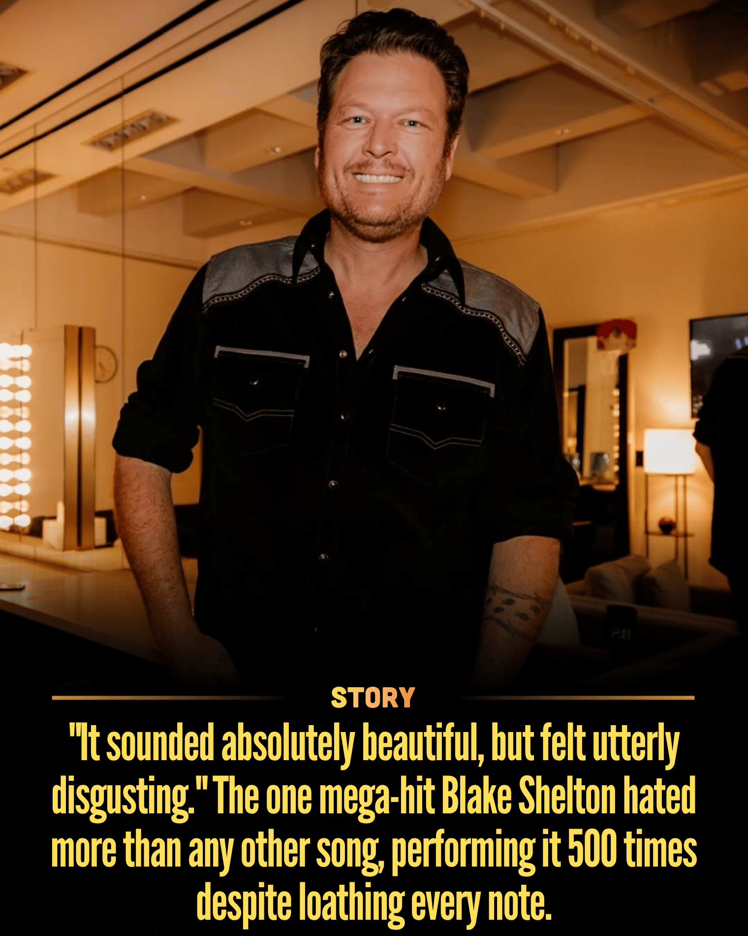 “It sounded absolutely beautiful, but felt utterly disgusting.” The one mega-hit Blake Shelton hated more than any other song, performing it 500 times despite loathing every note.
