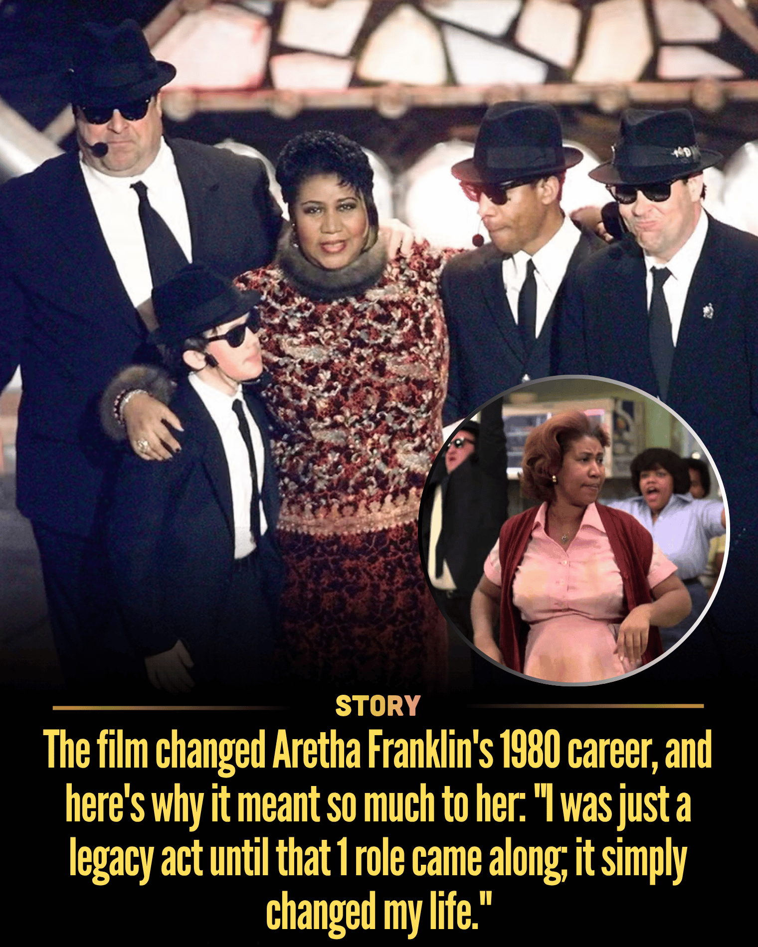 The film changed Aretha Franklin’s 1980 career, and here’s why it meant so much to her: “I was just a legacy act until that 1 role came along; it simply changed my life.”