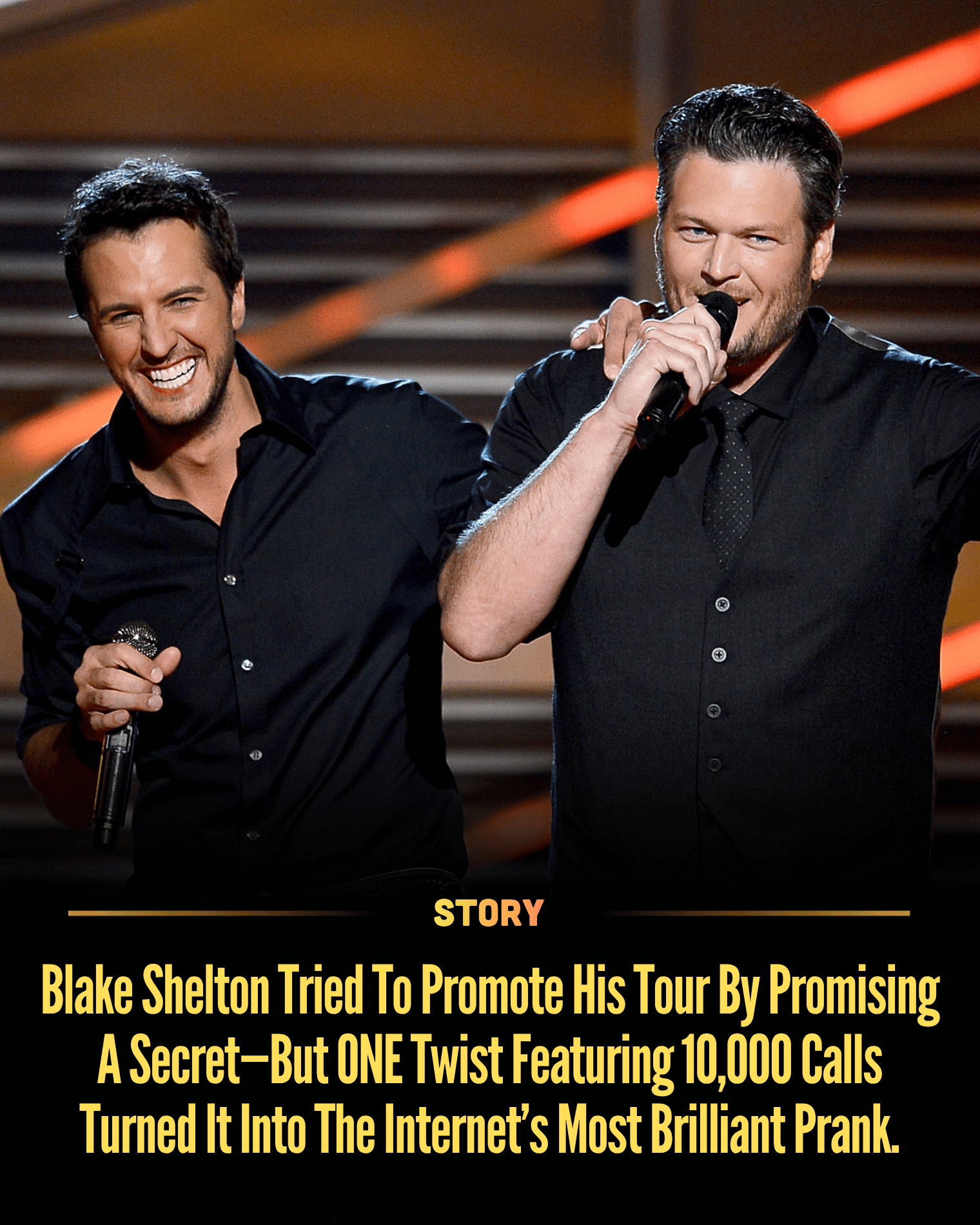 Blake Shelton Tried To Promote His Tour By Promising A Secret—But ONE Twist Featuring 10,000 Calls Turned It Into The Internet’s Most Brilliant Prank.