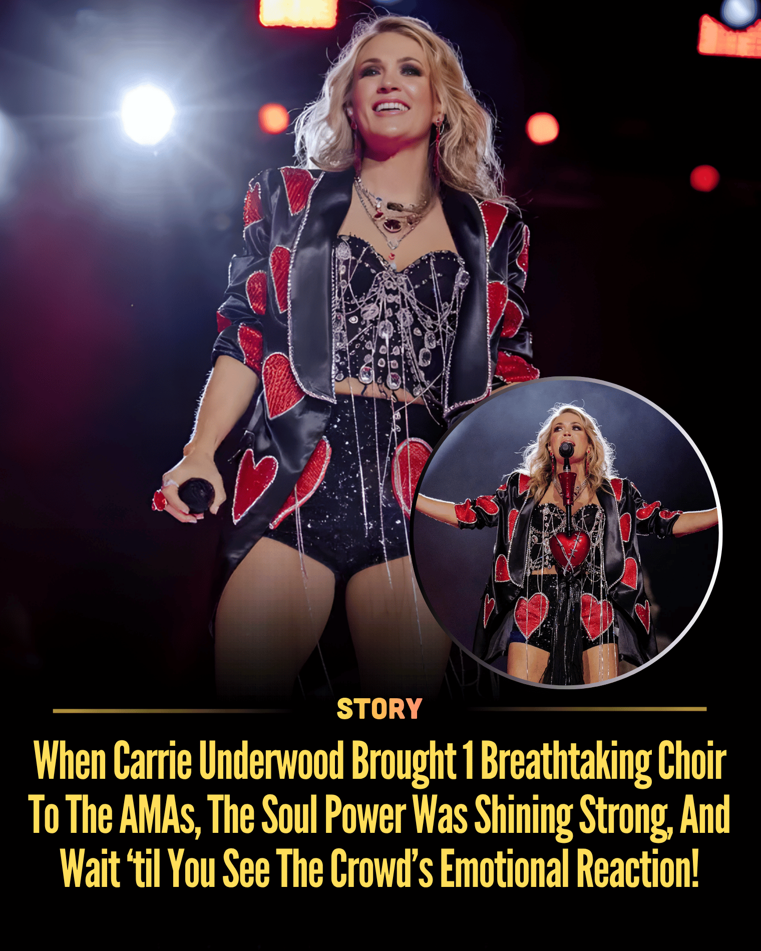 When Carrie Underwood Brought 1 Breathtaking Choir To The AMAs, The Soul Power Was Shining Strong, And Wait ‘til You See The Crowd’s Emotional Reaction!