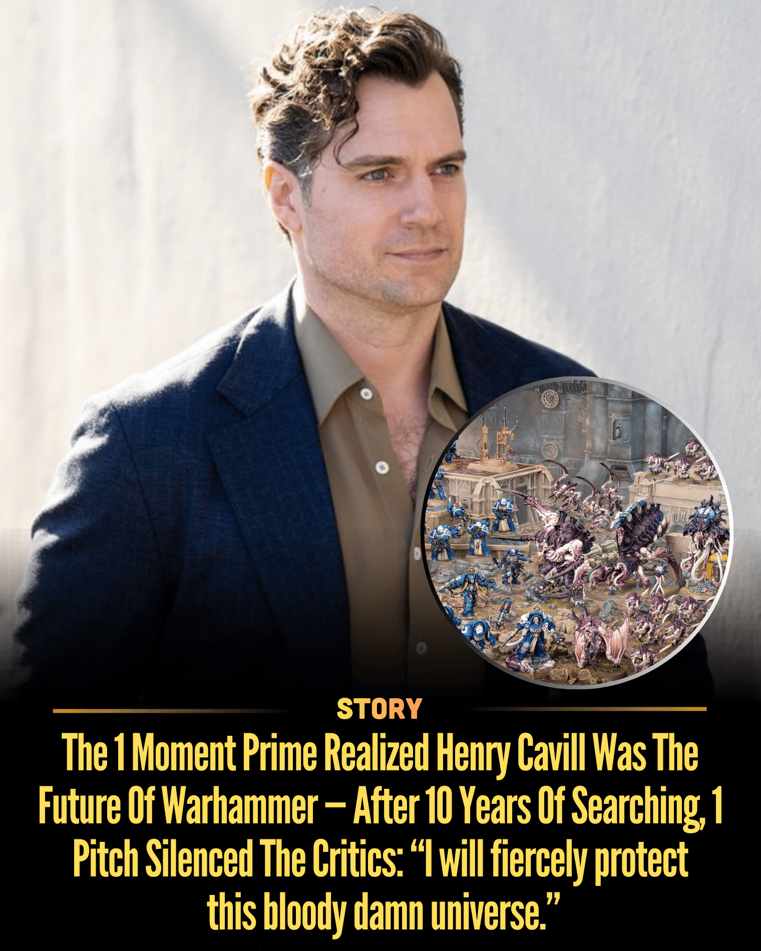 The 1 Moment Prime Realized Henry Cavill Was The Future Of Warhammer — After 10 Years Of Searching, 1 Pitch Silenced The Critics: “I will fiercely protect this bloody damn universe.”
