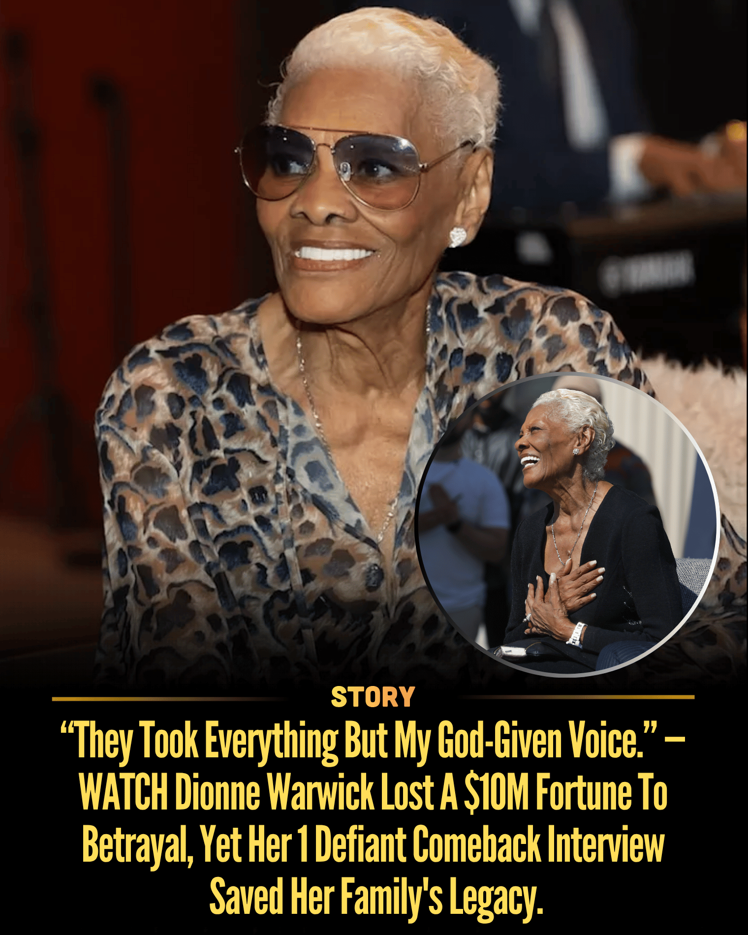 “They Took Everything But My God-Given Voice.” — WATCH Dionne Warwick Lost A $10M Fortune To Betrayal, Yet Her 1 Defiant Comeback Interview Saved Her Family’s Legacy.