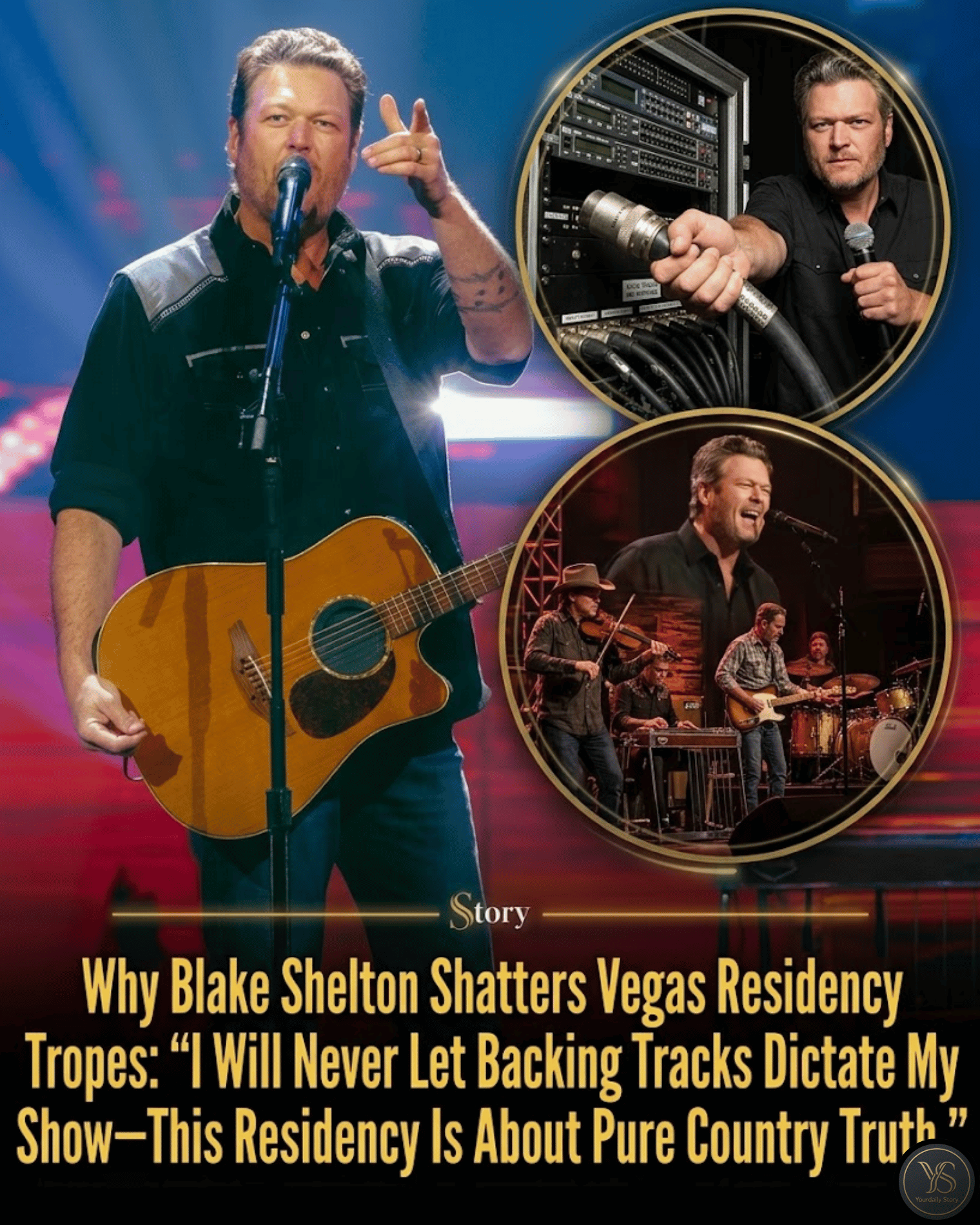 Why Blake Shelton Shatters Vegas Residency Tropes: “I Will Never Let Backing Tracks Dictate My Show—This Residency Is About Pure Country Truth.”