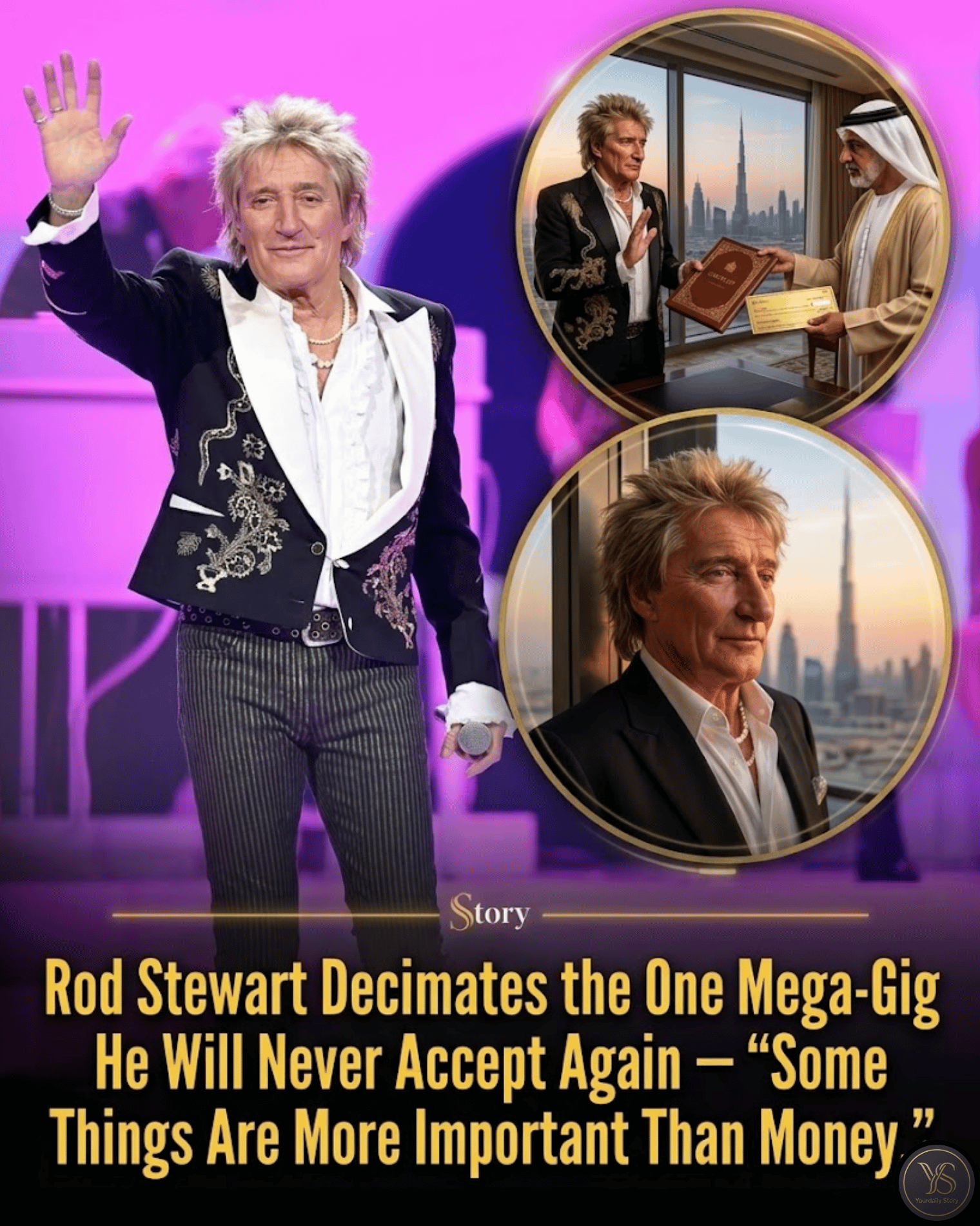 Rod Stewart Decimates the One Mega-Gig He Will Never Accept Again — “Some Things Are More Important Than Money.”