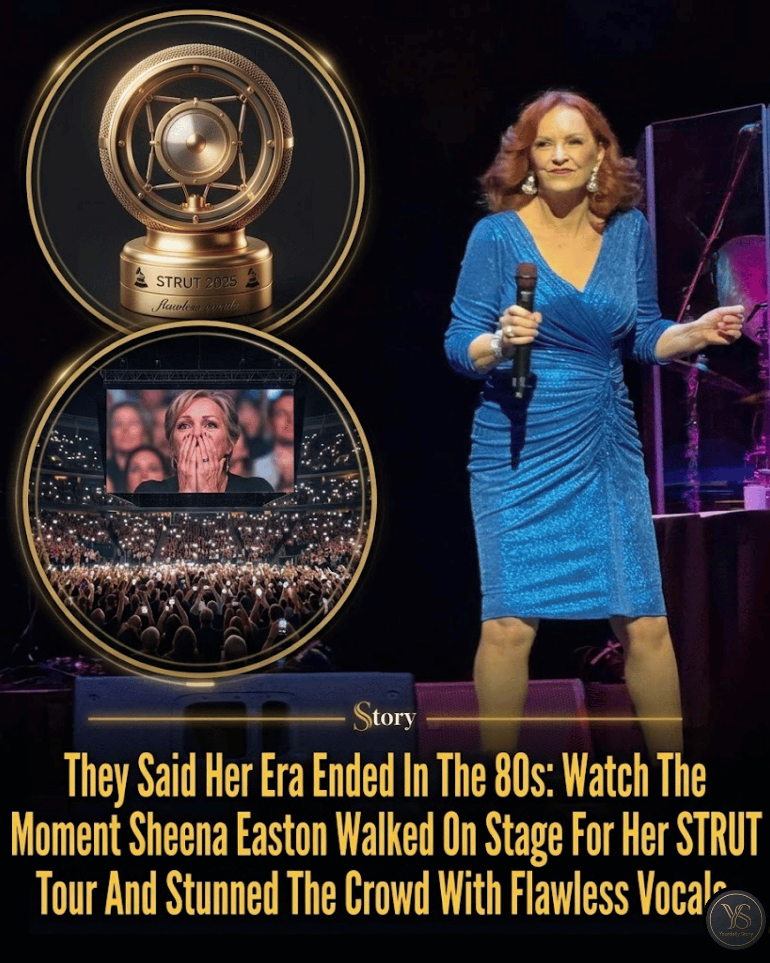 They Said Her Era Ended In The 80s: Watch The Moment Sheena Easton Walked On Stage For Her STRUT Tour And Stunned The Crowd With Flawless Vocals.