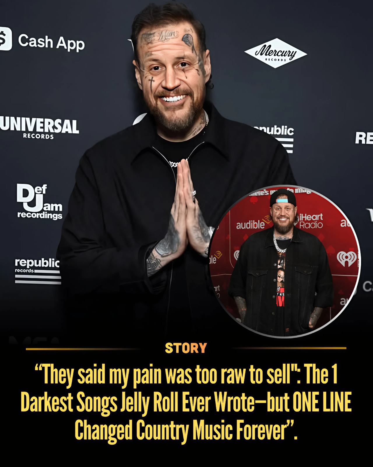 “They said my pain was too raw to sell”: The 1 Darkest Songs Jelly Roll Ever Wrote—but ONE LINE Changed Country Music Forever”.