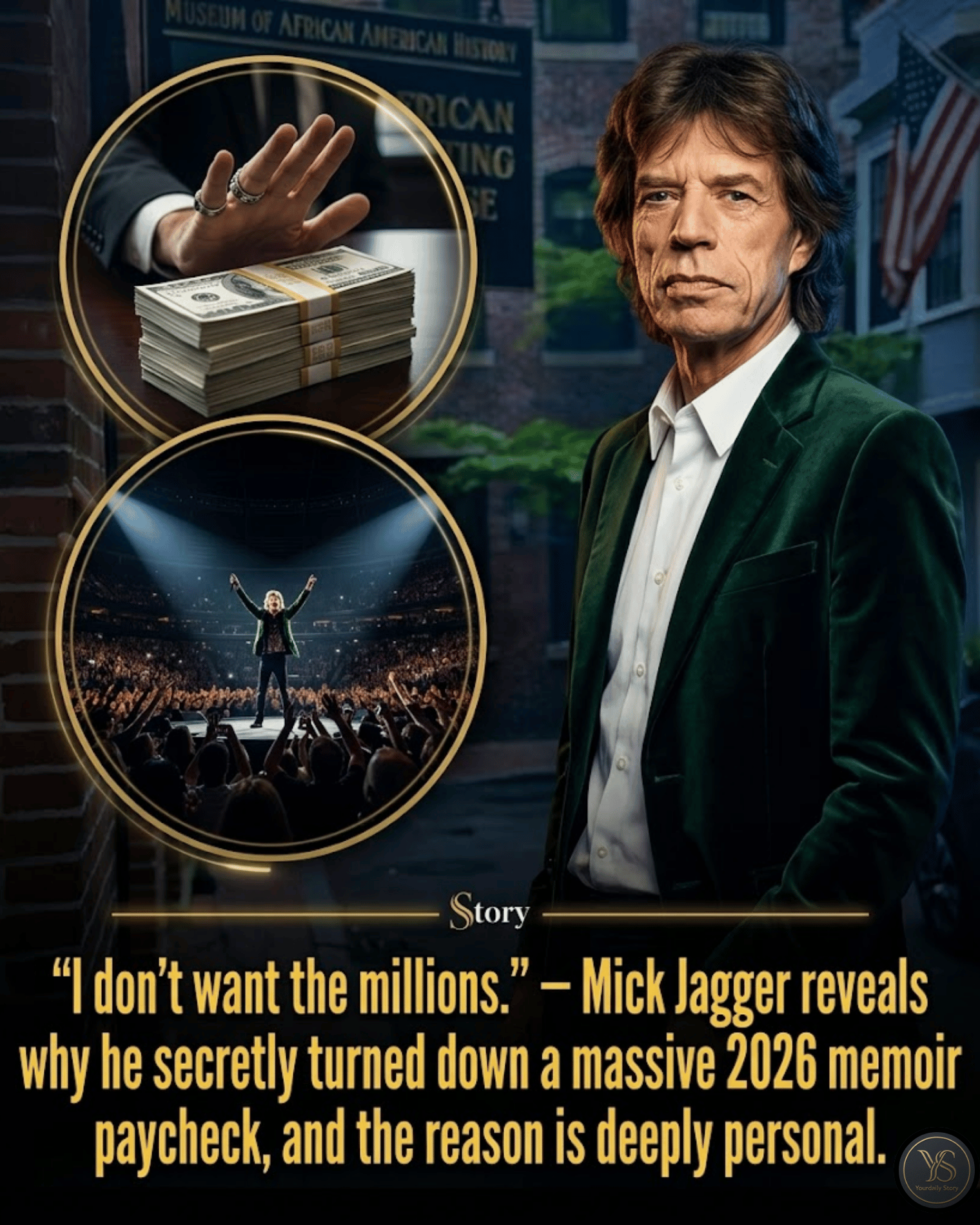 “I don’t want the millions.” — Mick Jagger reveals why he secretly turned down a massive 2026 memoir paycheck, and the reason is deeply personal.