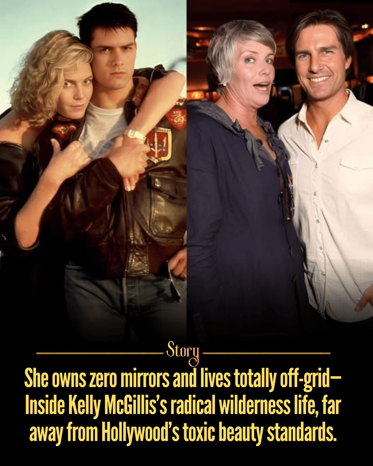 She owns zero mirrors and lives totally off-grid—Inside Kelly McGillis’s radical wilderness life, far away from Hollywood’s toxic beauty standards.